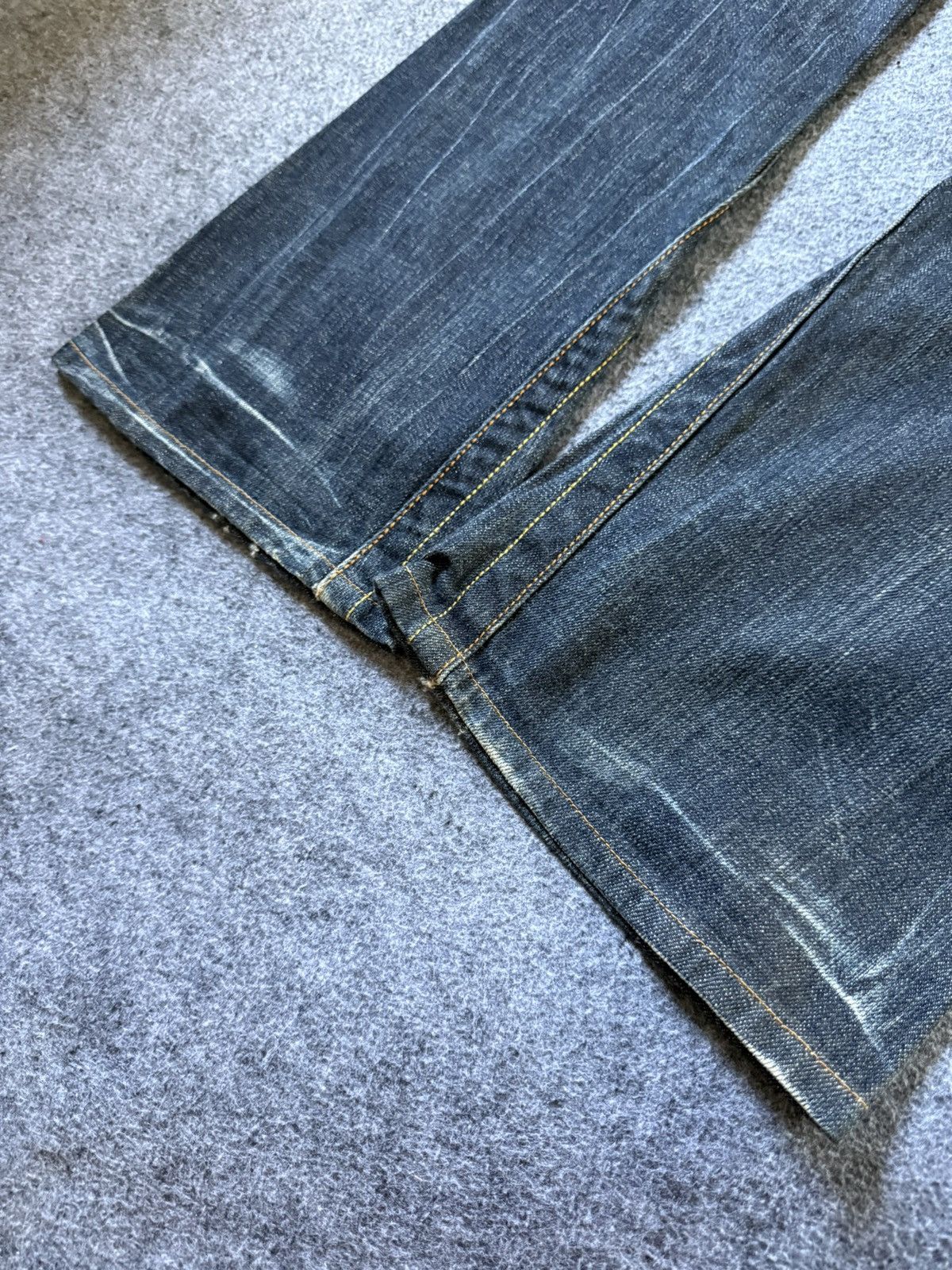 If Six Was Nine Press Japan Embroidered Tribal Paneled Spiral Flared Jeans Size US 27 - 21 Thumbnail