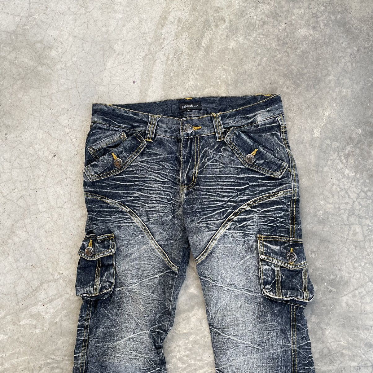 LOWBOX Vintage Lowbox Bondage Seditionaries Punk LGB Style Denim Size US 31 - 3 Thumbnail
