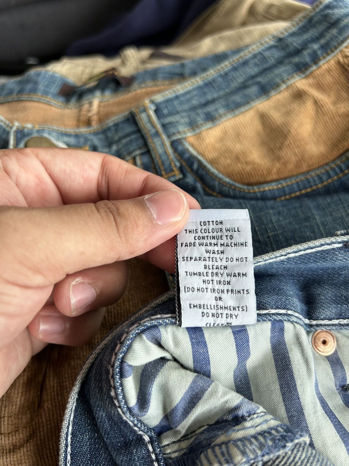 Jean Paul Gaultier JPG Patchwork Jeans Size US 35 - 16 Thumbnail