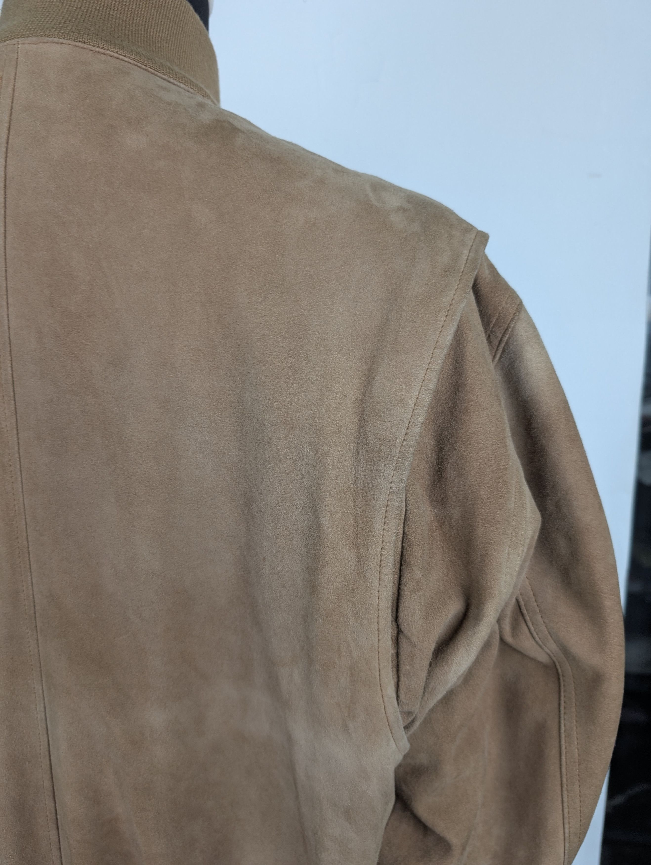 Polo Ralph Lauren Polo Ralph Lauren Beige Suede Bomber Jacket Size M / US 6-8 / IT 42-44 - 9 Thumbnail