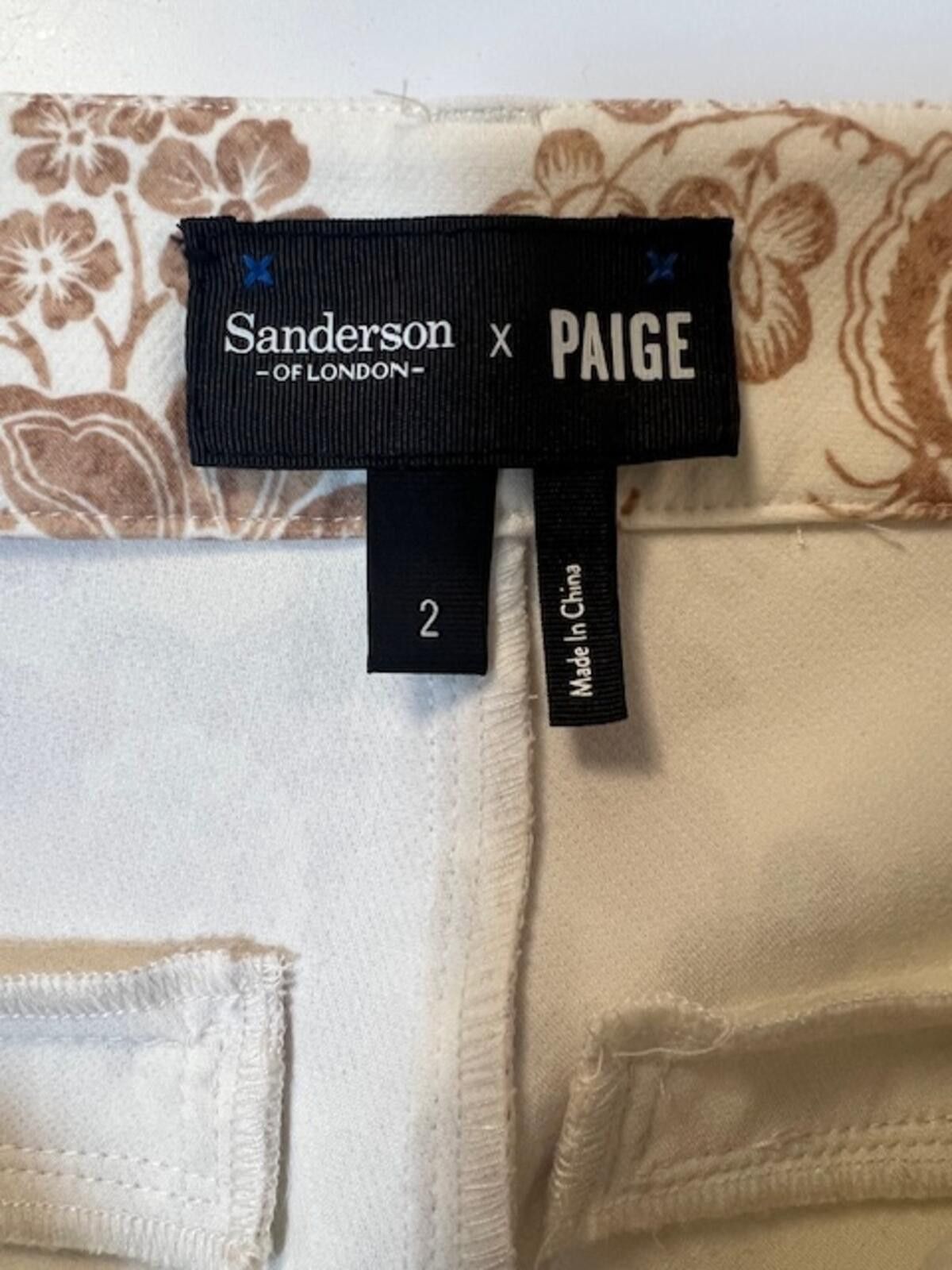 Sanders Sanderson x PAIGE Naomi Trouser/Pants Size 26" / US 2 / IT 38 - 7 Thumbnail