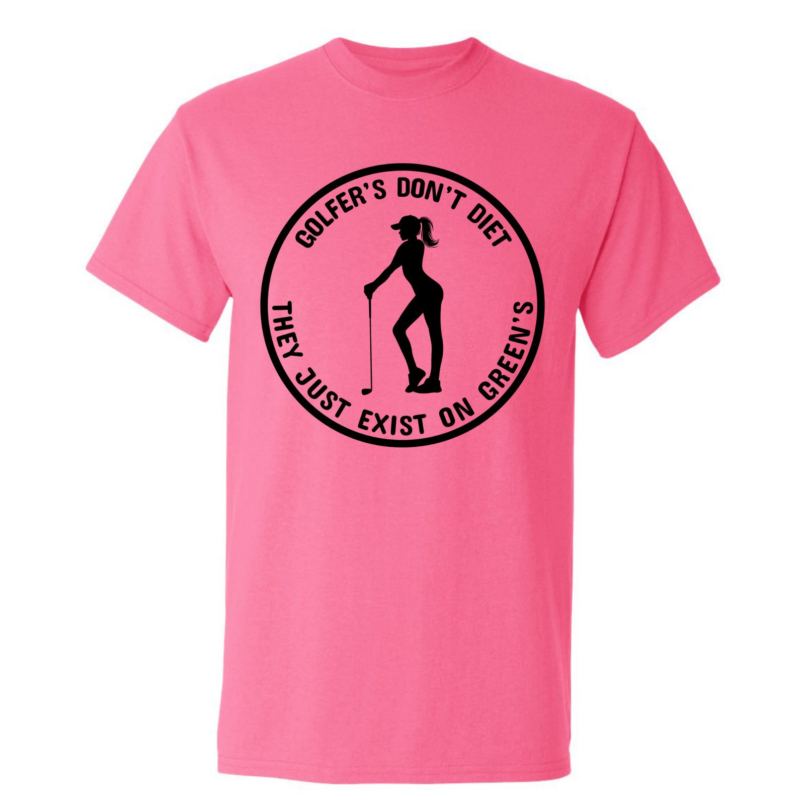 Gildan Golfers Don't Diet On Greens Funny Woman Golfer T-Shirt Size US XL / EU 56 / 4 - 1 Thumbnail