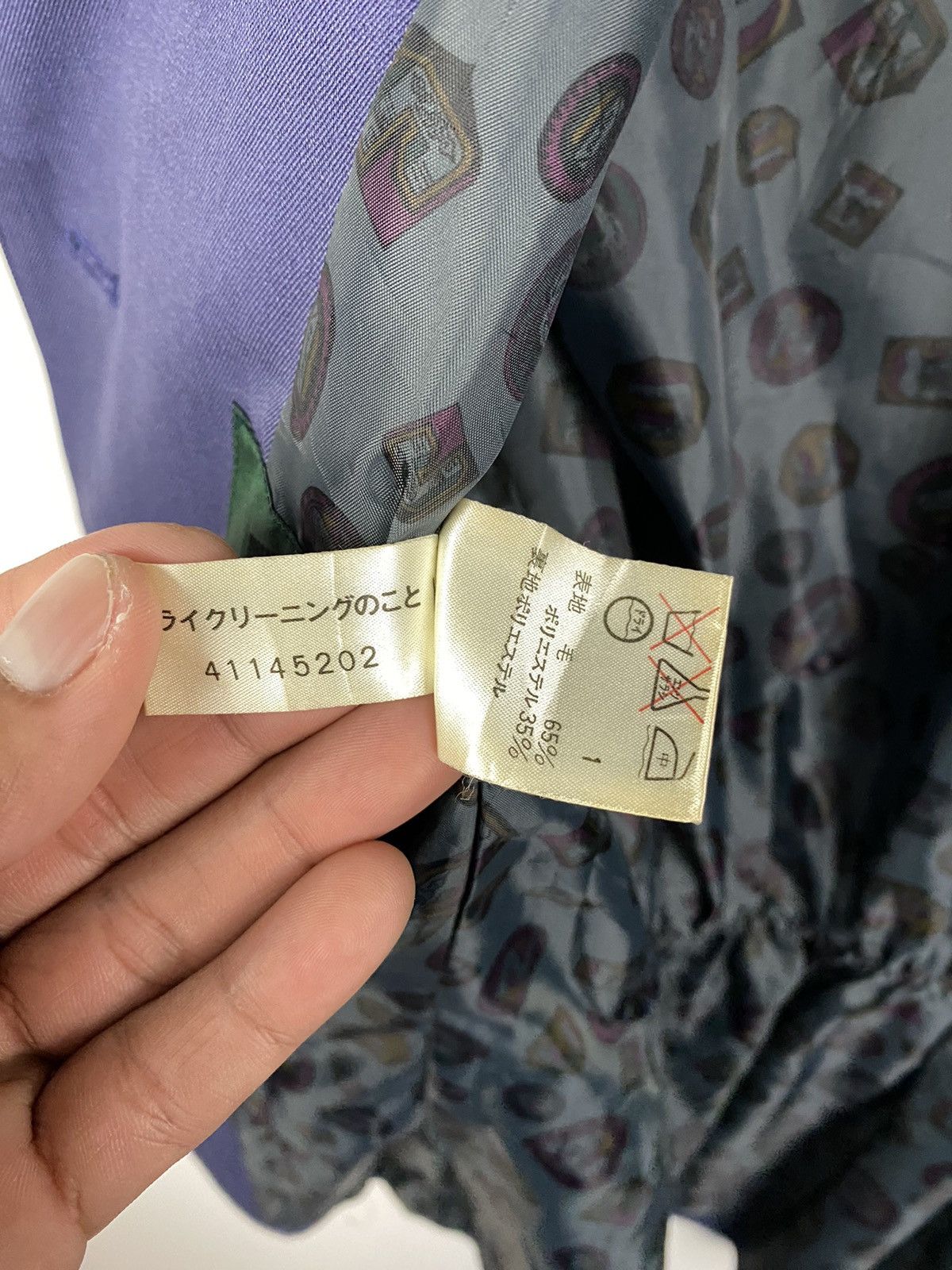 Jean Paul Gaultier ✅️Vintage Junior Gaultier Blazer Jacket Purple Size M / US 6-8 / IT 42-44 - 13 Thumbnail