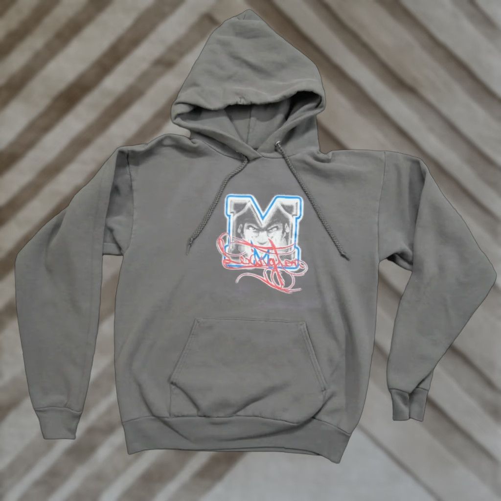 Hanes VINTAGE Lexington Minutemen Hoodie Adult Medium Grey Pullover Minute Man Y2K Size US M / EU 48-50 / 2 - 1 Thumbnail