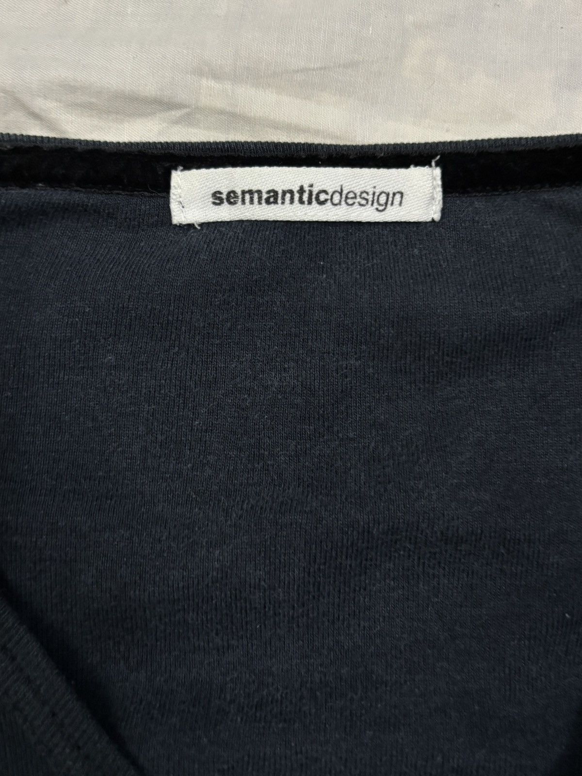 semanticdesign Semantic Design Graphic Printed V-neck Long Sleeve T-shirt Size US M / EU 48-50 / 2 - 15 Thumbnail
