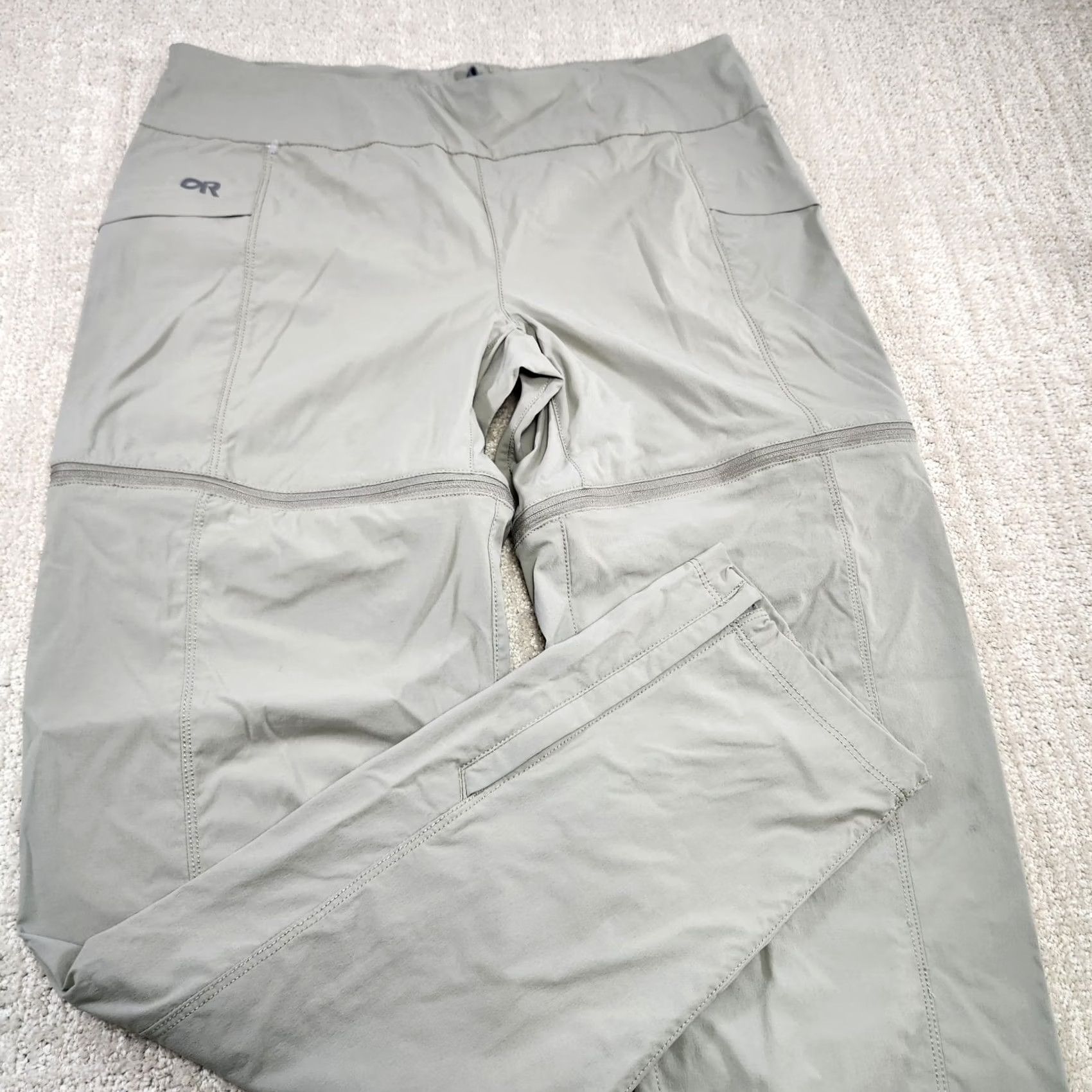 Outdoor Research Outdoor Research Women Pants Green Convertible Hiking Zip Off Stretch Size 8 Size 30" / US 8 / IT 44 - 2 Thumbnail