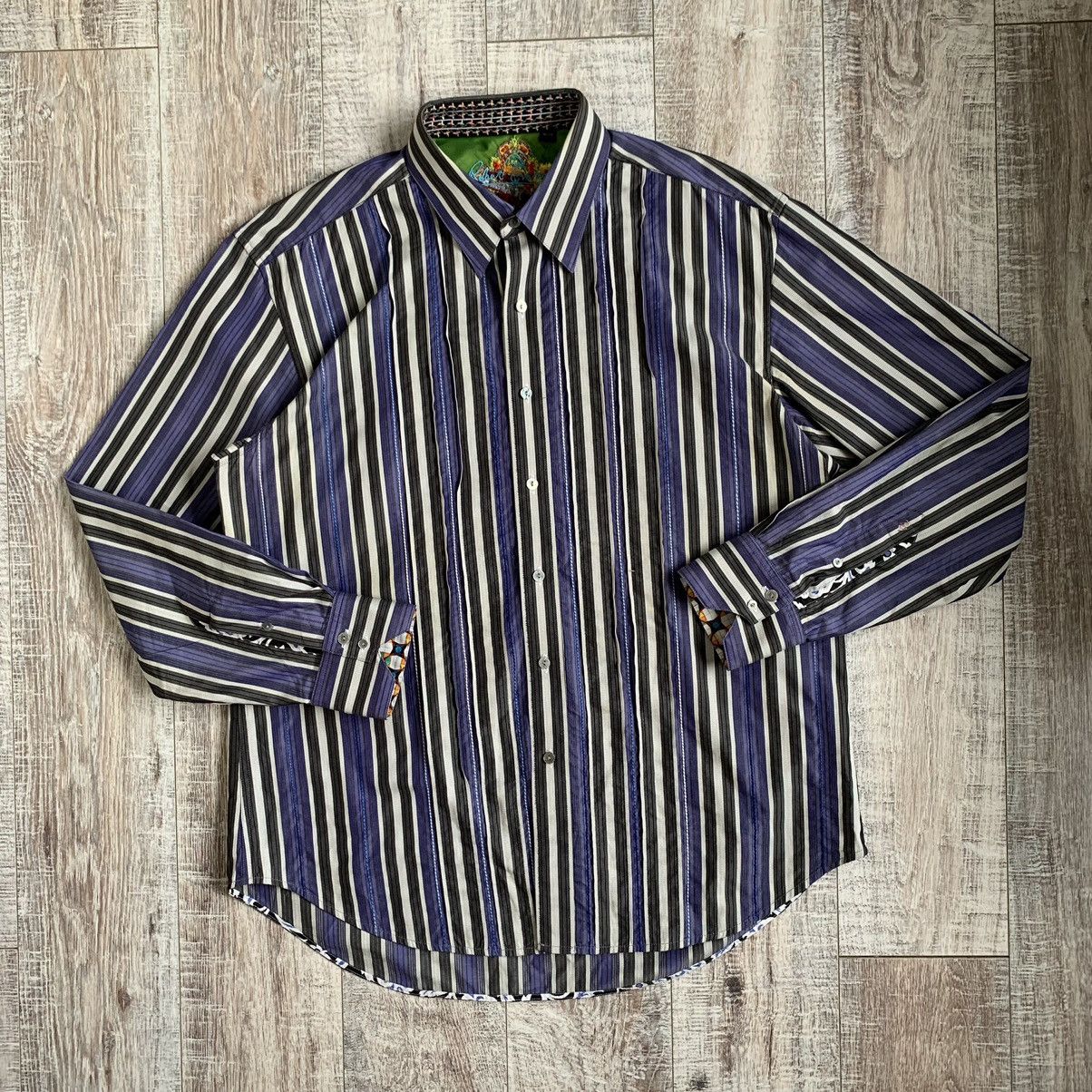 Robert Graham × Vintage Vintage Robert Graham Cotton long sleeve shirt Size US XL / EU 56 / 4 - 1 Thumbnail