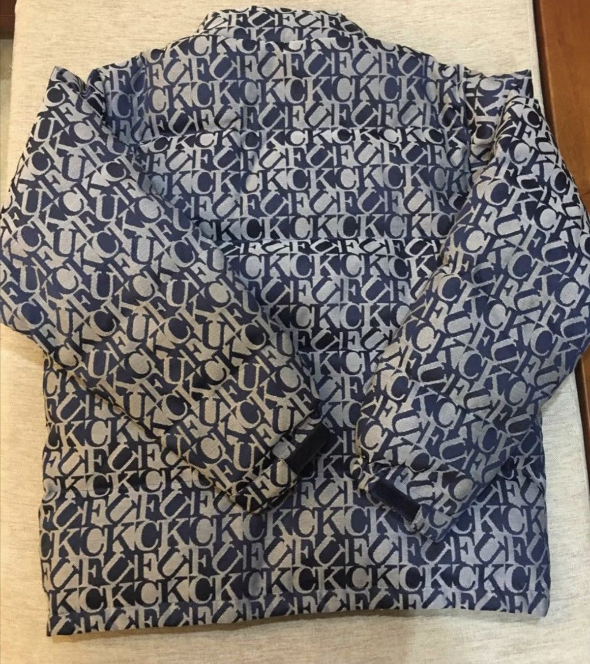 Supreme Supreme 17fw fuck jacquard puffy Jacket Size US L / EU 52-54 / 3 - 2 Thumbnail
