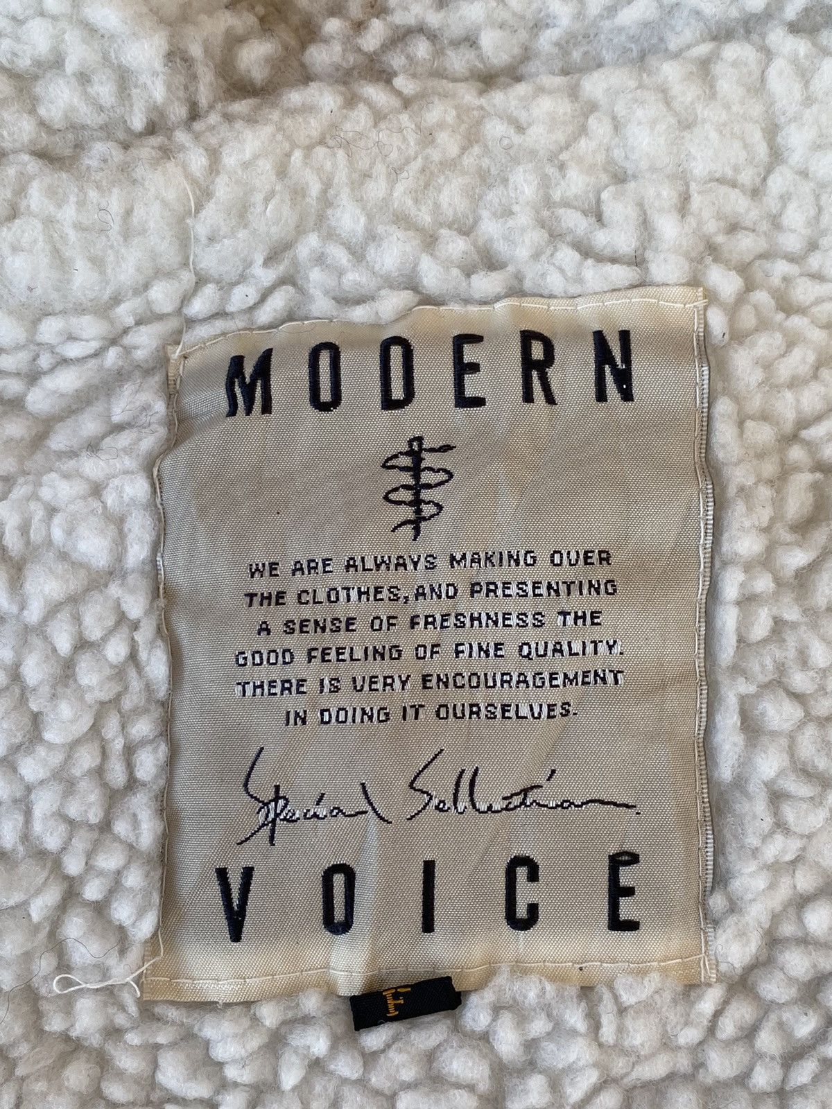 Vintage Vtg Modern Voice Winter Acrylic Jacket Zip Up Size US XL / EU 56 / 4 - 12 Thumbnail