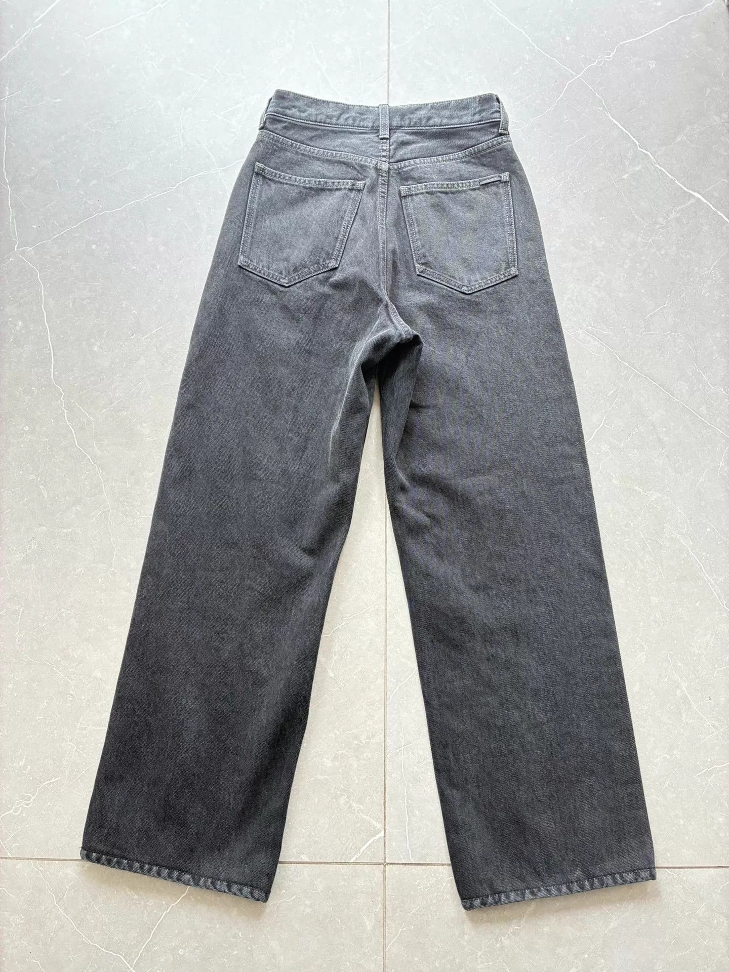 Saint Laurent Paris SL Black Straight Jeans 26 Size 26" / US 2 / IT 38 - 3 Thumbnail