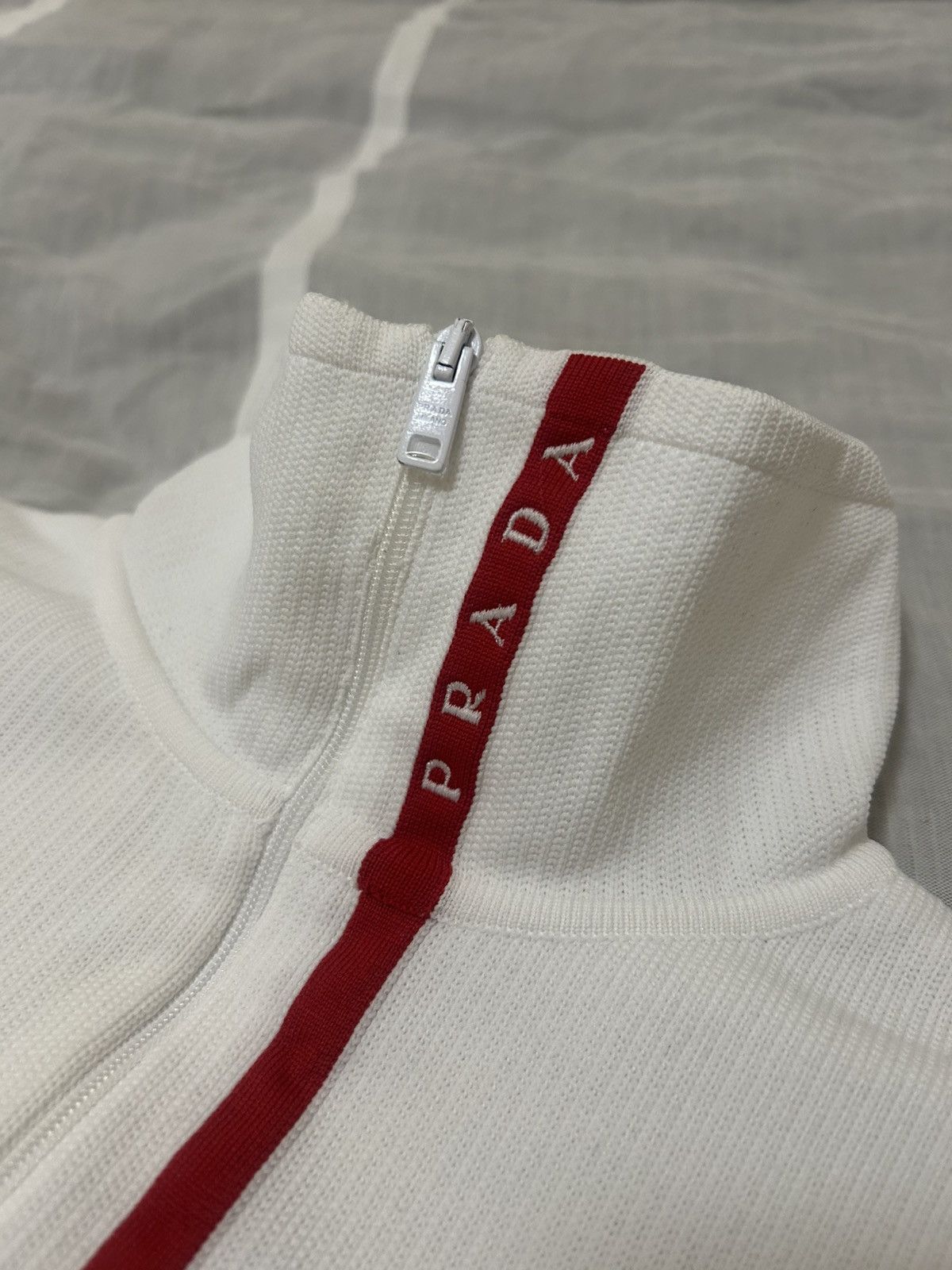 Prada Prada Sport Linea Rossa Quarter Zip Technical Sweatshirt Size XS / US 0-2 / IT 36-38 - 14 Thumbnail
