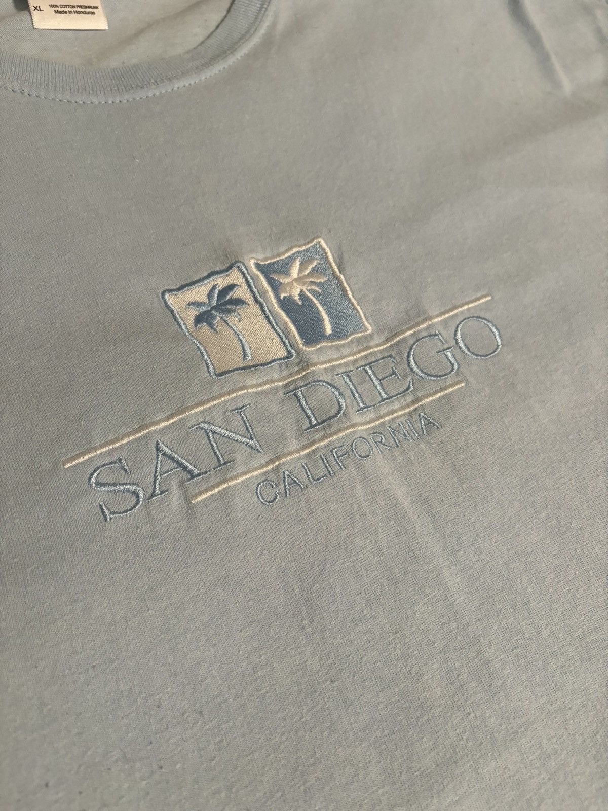 Gildan Light Blue San Diego California T-Shirt Size US XL / EU 56 / 4 - 1 Thumbnail