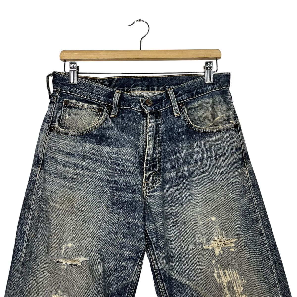 Levi's Vintage Y2k Levis Distressed denim Size US 30 / EU 46 - 2 Thumbnail