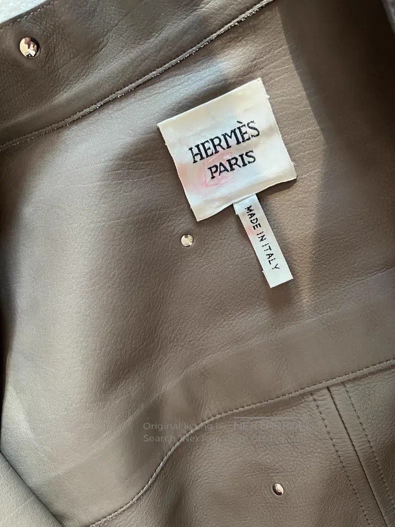 Hermes Hermes Showpiece Studs Suede Leather Jacket Size XS / US 0-2 / IT 36-38 - 8 Thumbnail