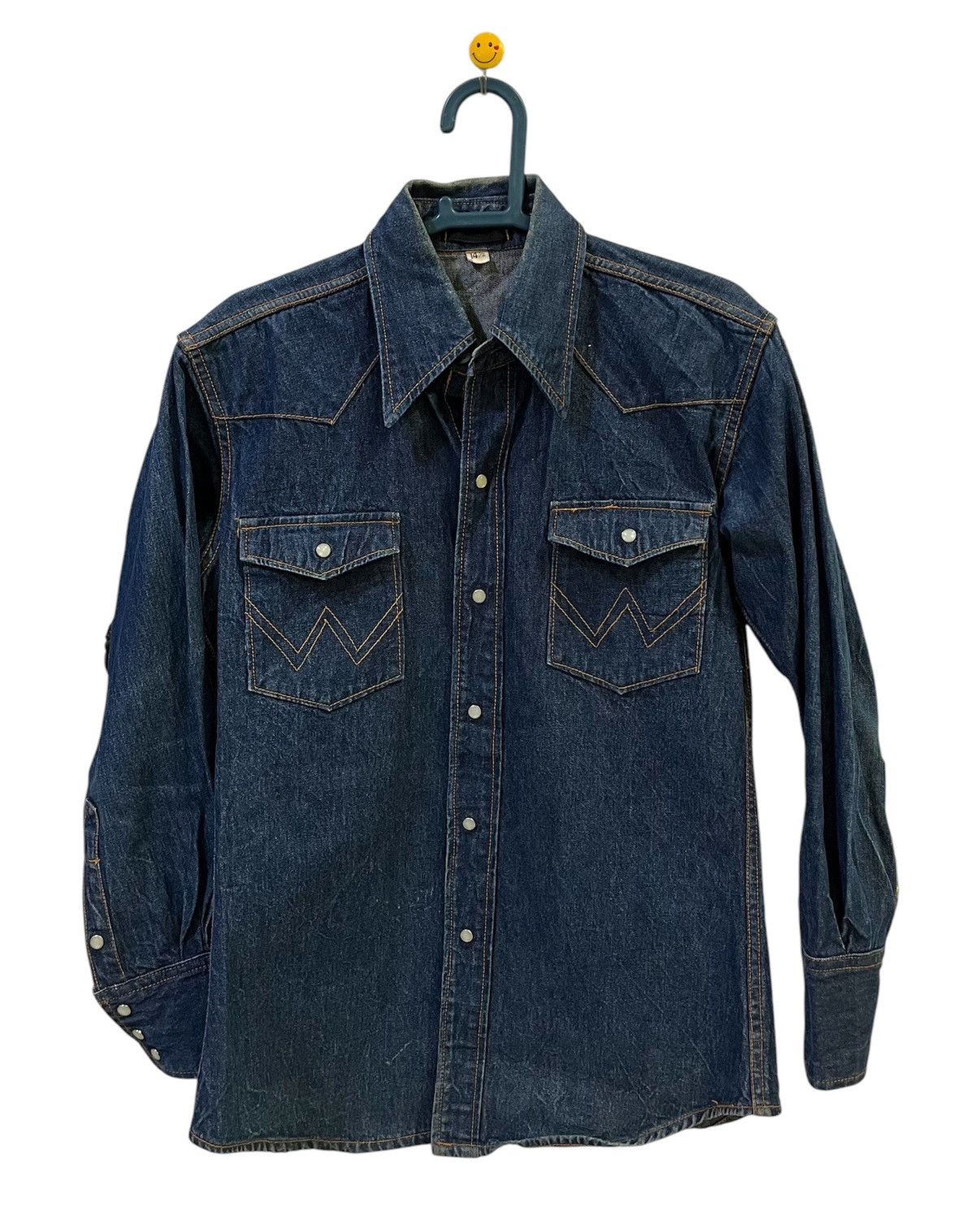 Vintage Vintage Snap Button Western Denim Shirt Size US S / EU 44-46 / 1 - 1 Thumbnail