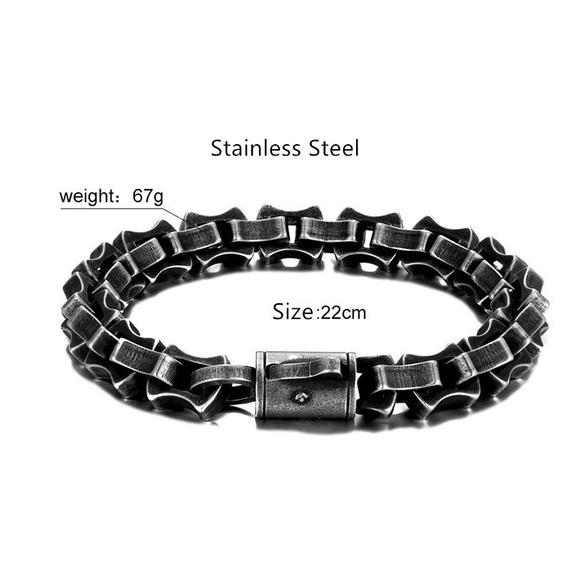 Other Punk Retro Link Chain Bracelet Bangles Gift For Him Size ONE SIZE - 9 Thumbnail