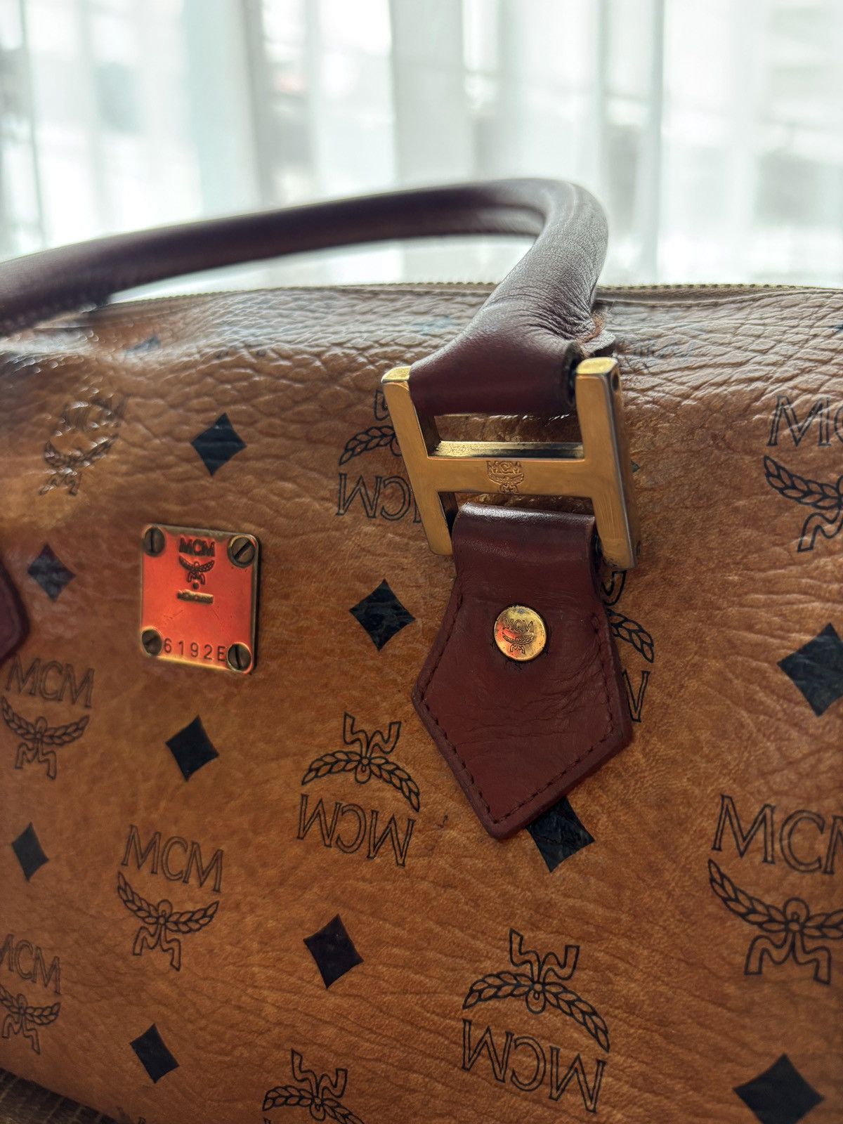 MCM MCM Visetos Boston Bag Size ONE SIZE - 3 Thumbnail