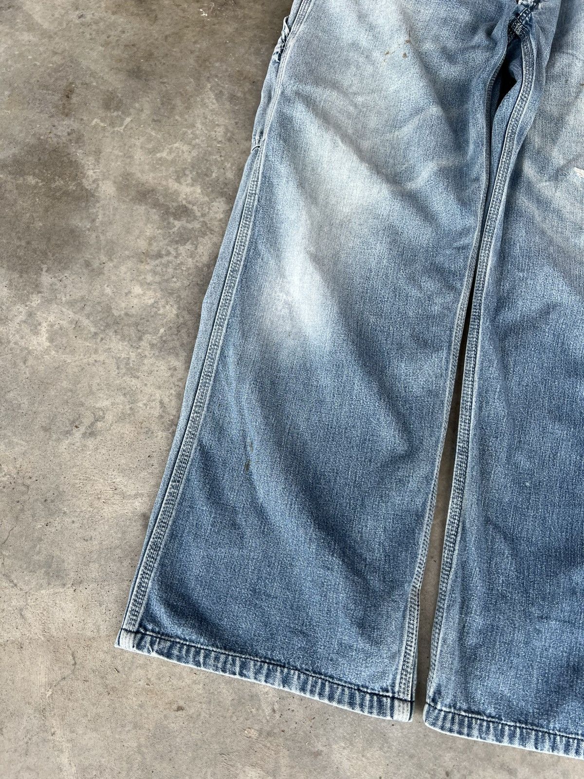 Edwin × If Six Was Nine × Japanese Brand 💥Baggy💥Vintage Edwin 101 Union Made Carpenter Distress Jeans Size US 33 - 3 Thumbnail