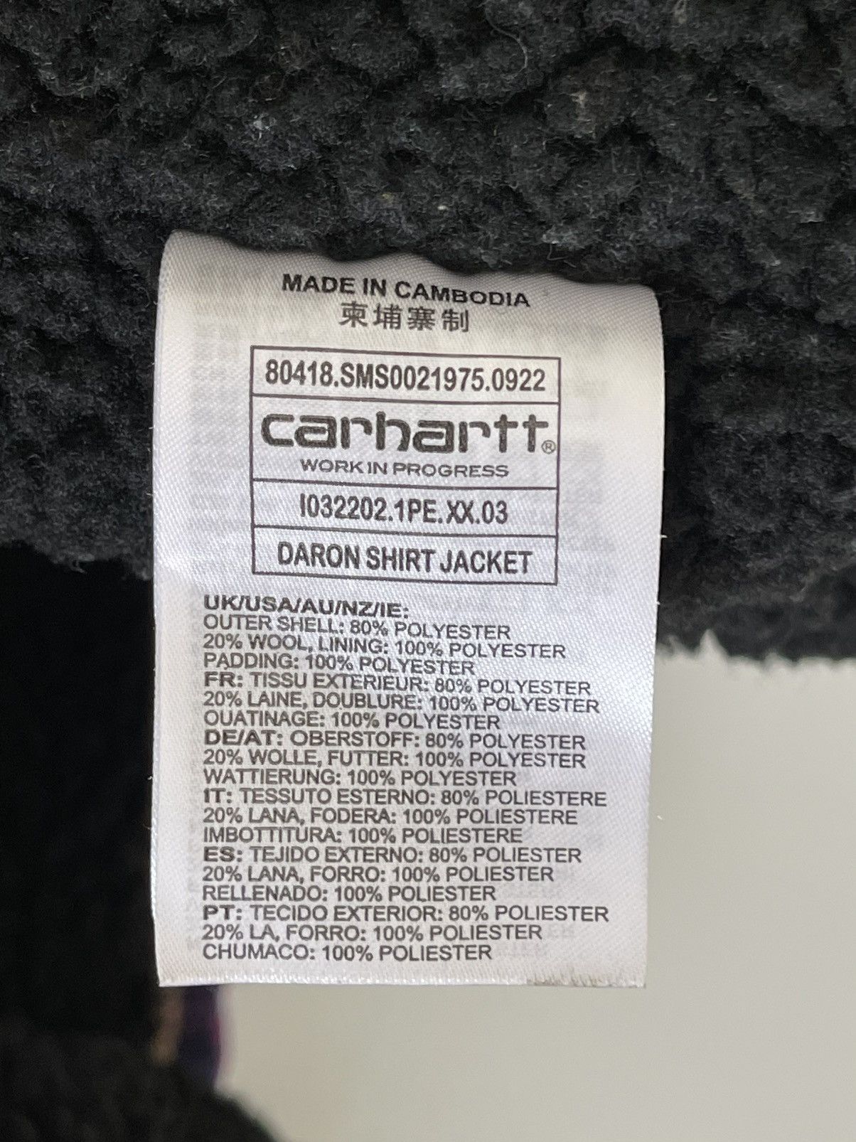 Carhartt Wip Carhartt WIP Flannel Sherpa Lined Daron Shirt Jacket Size US M / EU 48-50 / 2 - 15 Thumbnail