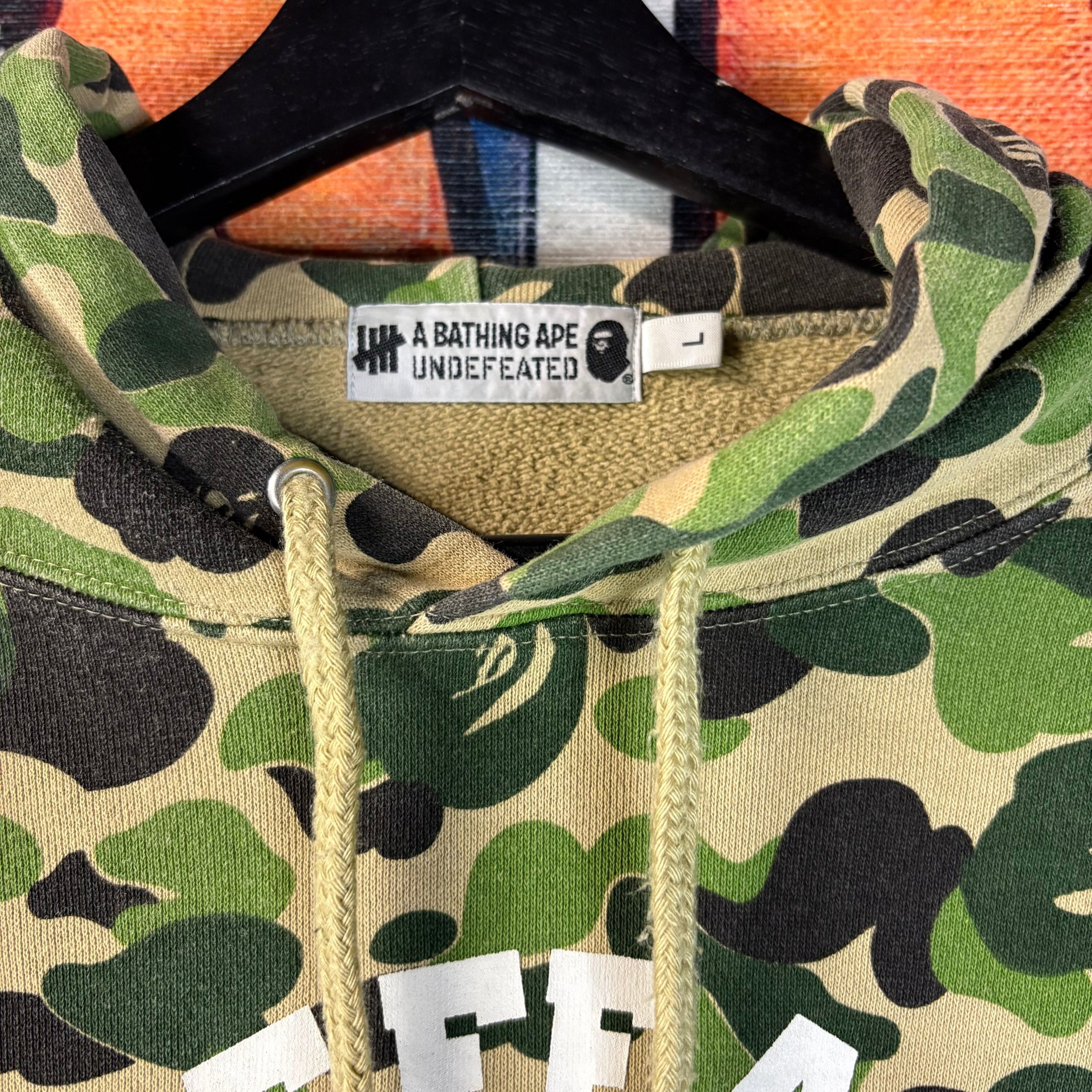 Bape BAPE x Undefeated ABC College Pullover Hoodie Size Large Size US L / EU 52-54 / 3 - 3 Thumbnail