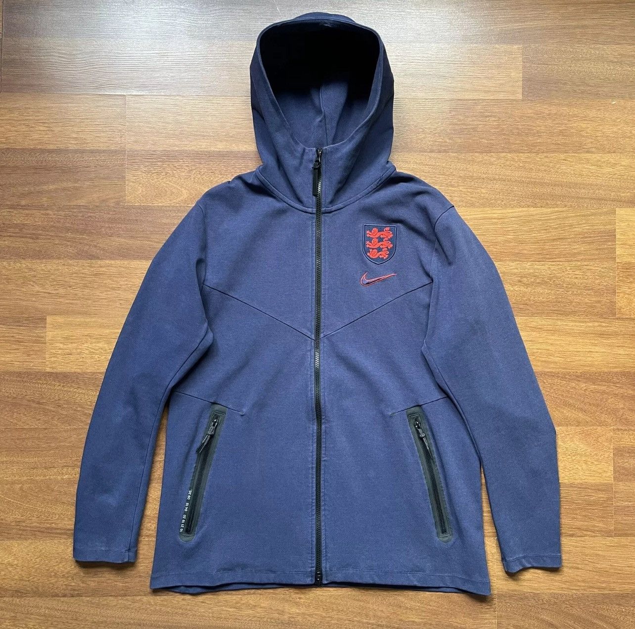 Nike × Vintage ENGLAND NIKE TECH PACK FULL ZIP HOODIE ANTHEM TRACK TOP Size US L / EU 52-54 / 3 - 1 Thumbnail