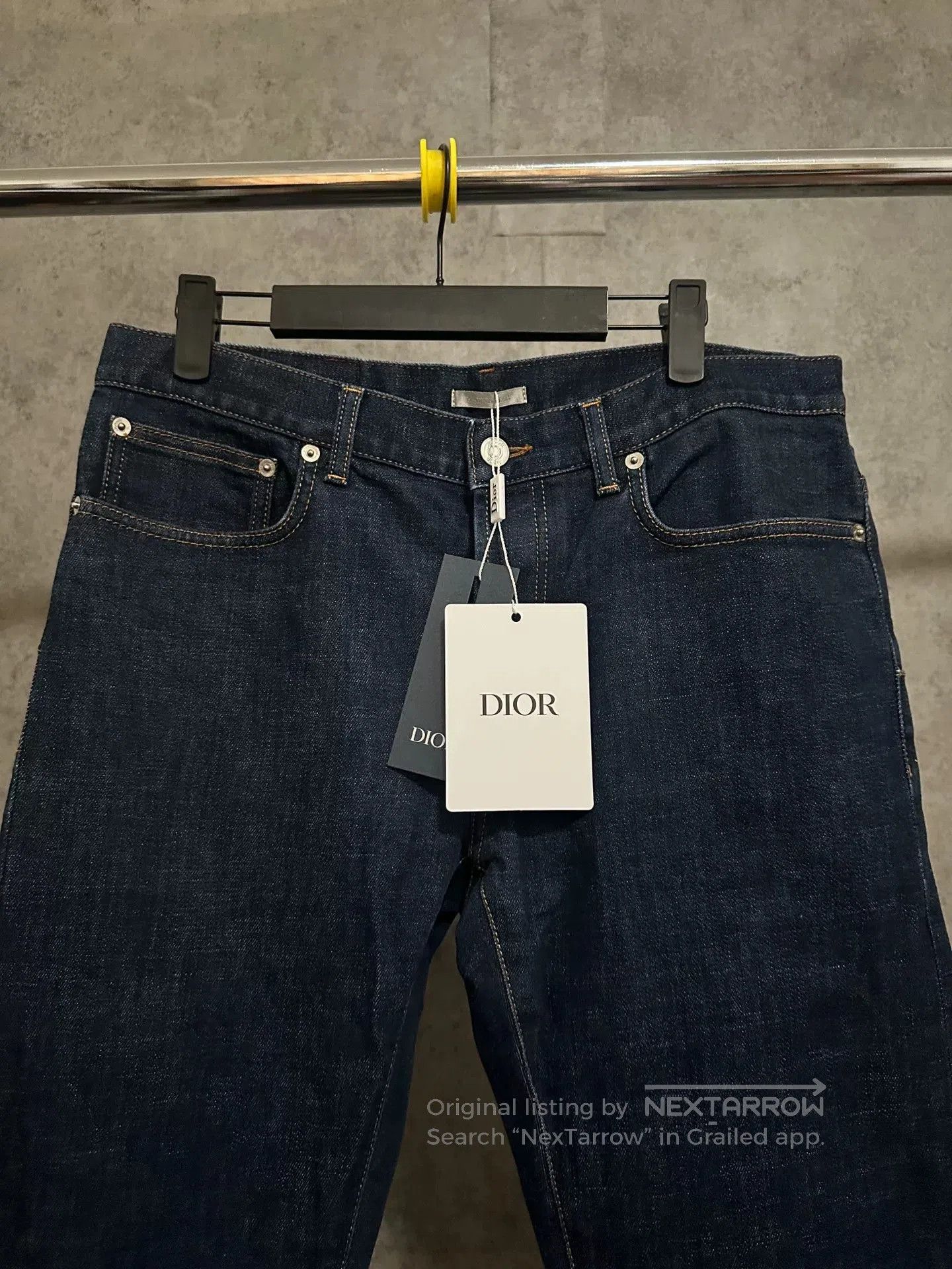 Dior Dior Blue Denim Jeans with Interior Print. Size US 31 - 2 Thumbnail