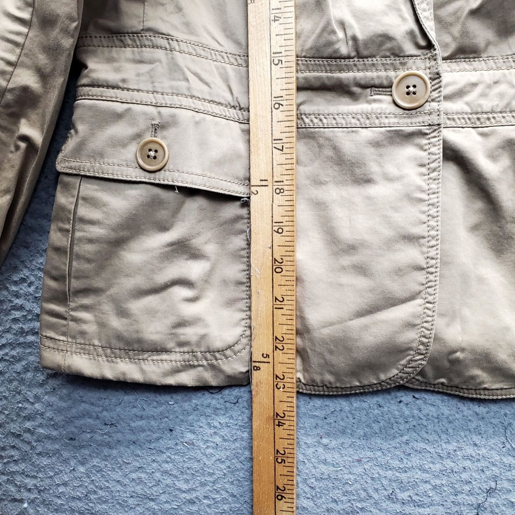 Talbots Talbots Jacket Womens 10P Brown Pockets Notch Lapel One Button Sleeve Size L / US 10 / IT 46 - 3 Thumbnail