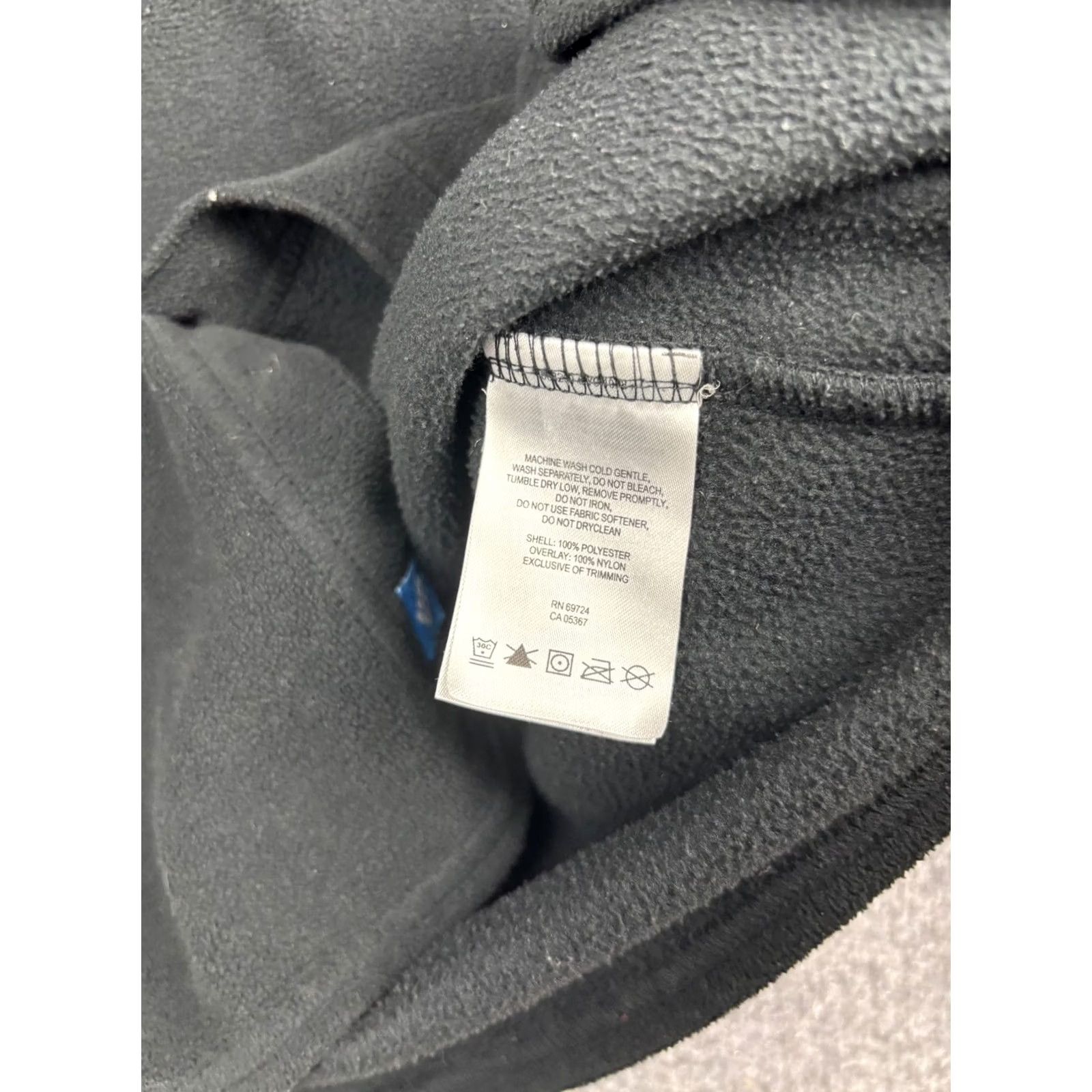 YOKE Columbia Fleece Shirt Mens Large Black Nylon Shoulder Yoke Shacket Button Up Size US L / EU 52-54 / 3 - 6 Thumbnail