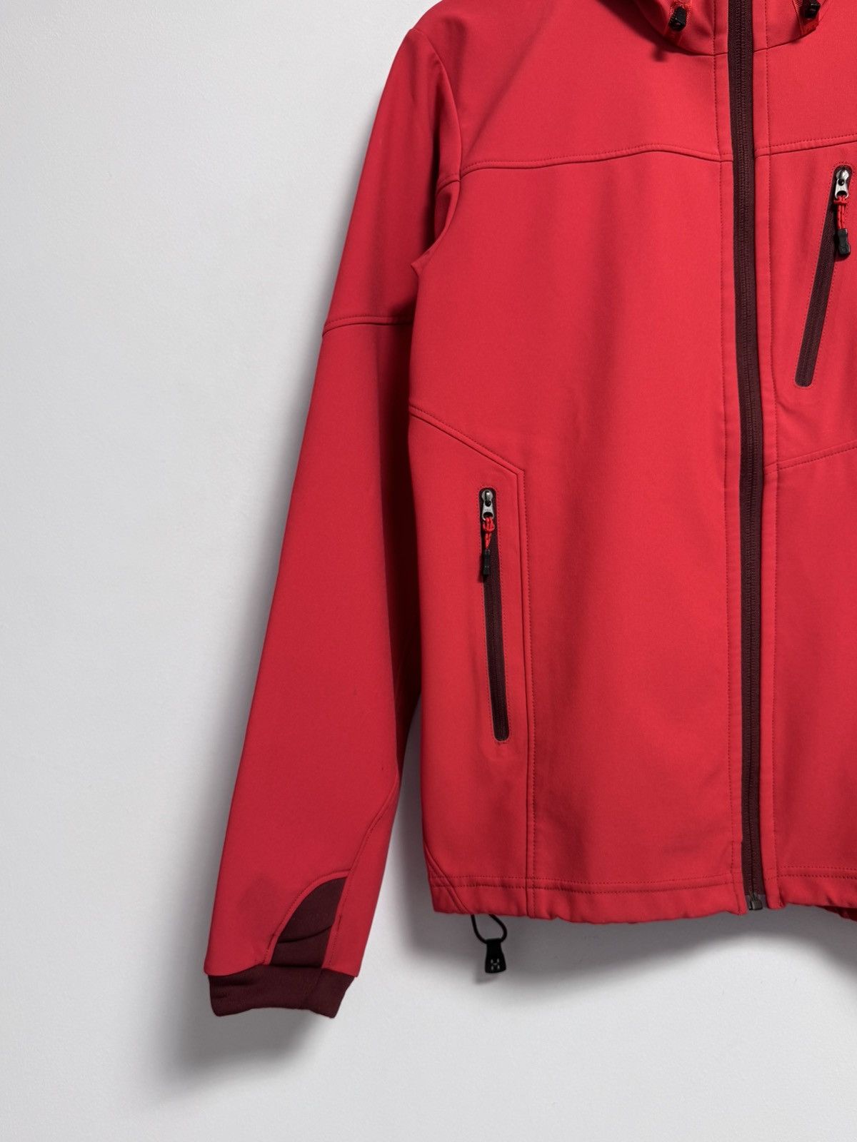 Haglofs Haglofs Womens Softshell Jacket Hooded Stretch Red Size L / US 10 / IT 46 - 4 Thumbnail