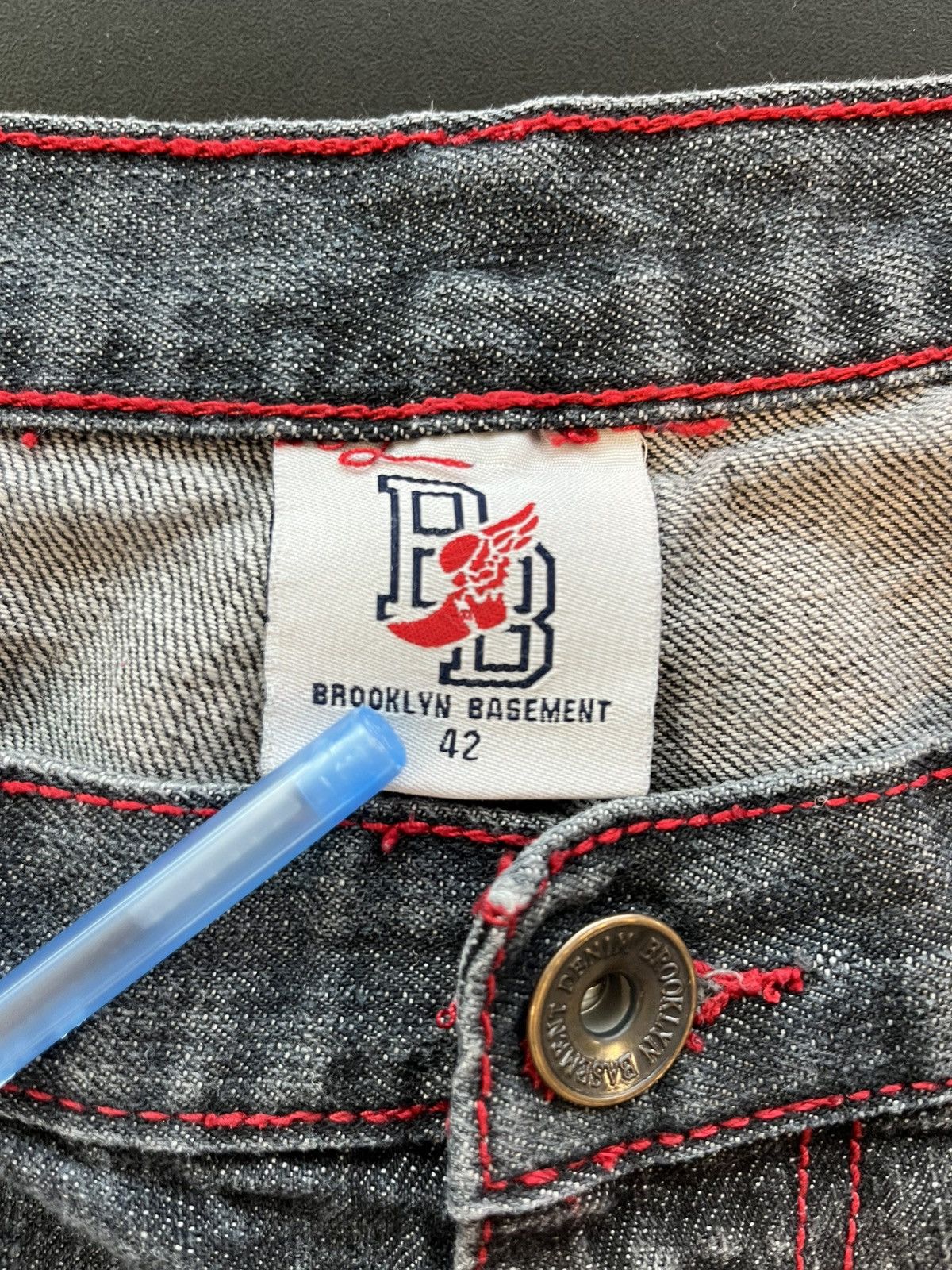 Vintage Y2K baggy denim shorts Size US 40 / EU 56 - 4 Thumbnail