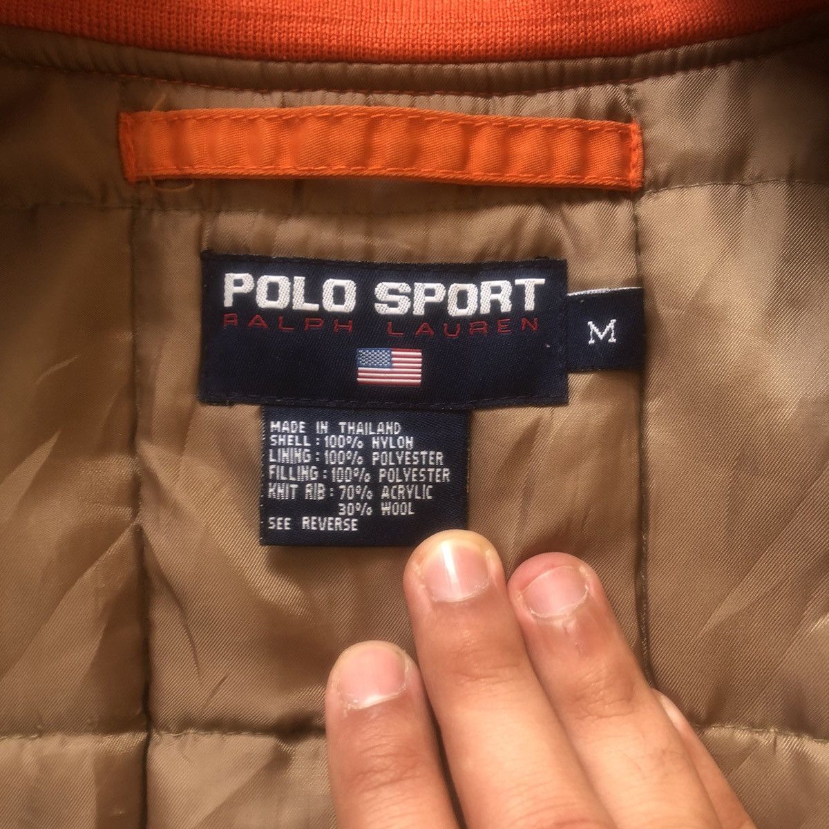 Polo Ralph Lauren Vintage Polo Ralph Lauren Bomber Puffer Jacket Ma1 Size US L / EU 52-54 / 3 - 5 Thumbnail