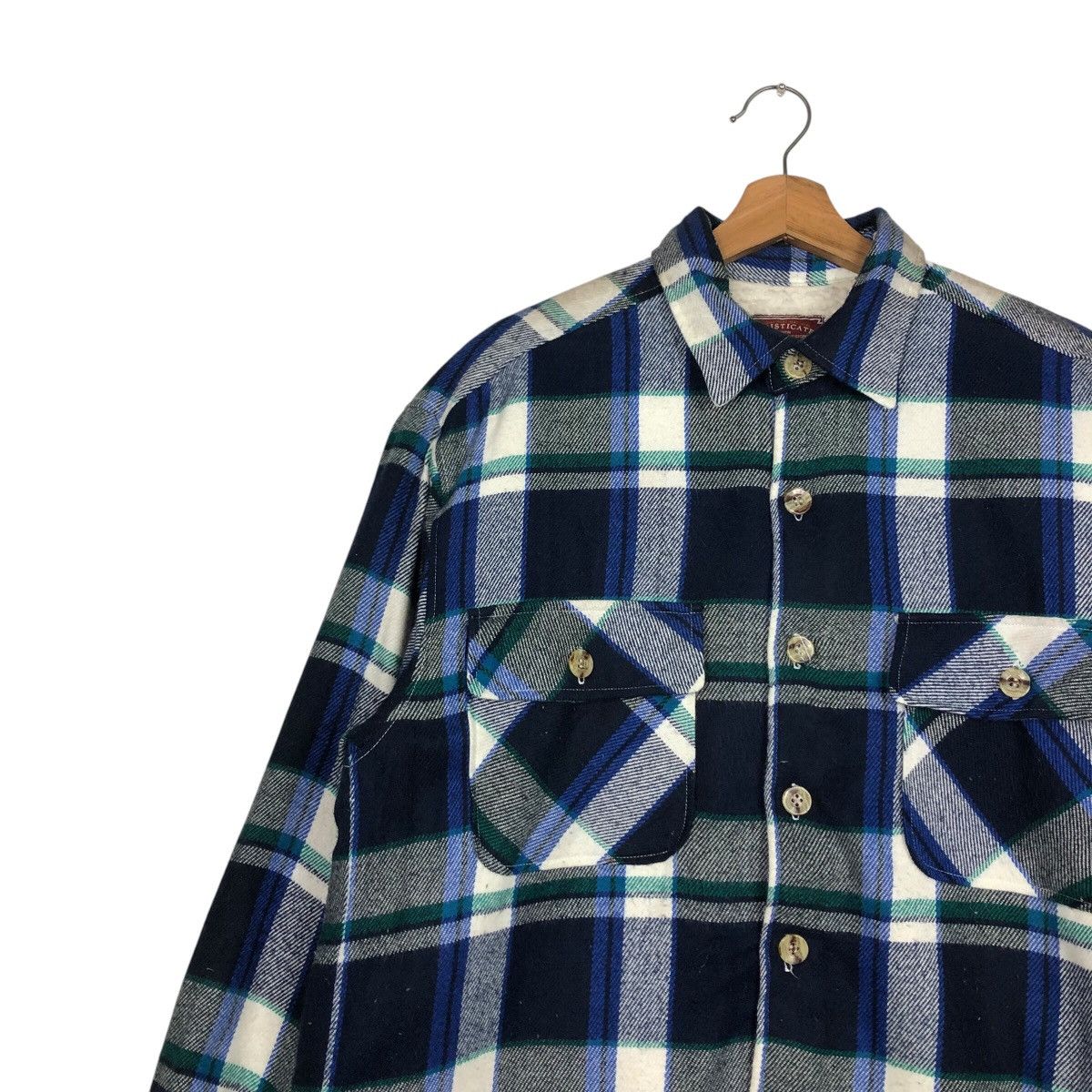 Japanese Brand × Vintage 📌Vintage Chore Tartan Blanket Sophisticated Issey Miyake Size US L / EU 52-54 / 3 - 7 Thumbnail