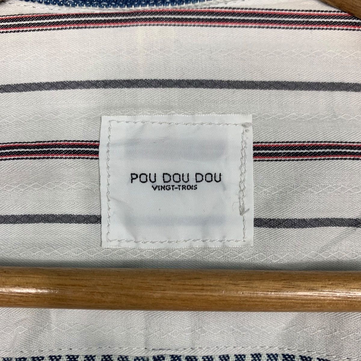Japanese Brand POU DOU DOU Hickory Striped Long Coat #2327-C104 Size M / US 6-8 / IT 42-44 - 16 Thumbnail