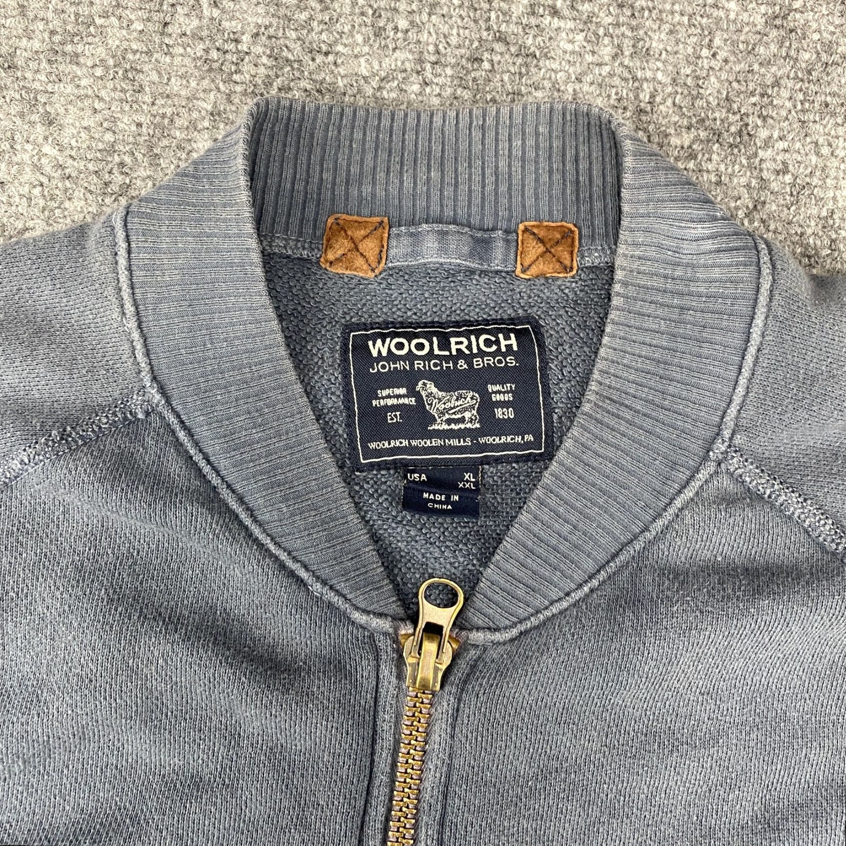 Vintage Woolrich Sweater Mens XL Blue Full Zip Cotton 811 Patch Casual Size US XL / EU 56 / 4 - 6 Thumbnail
