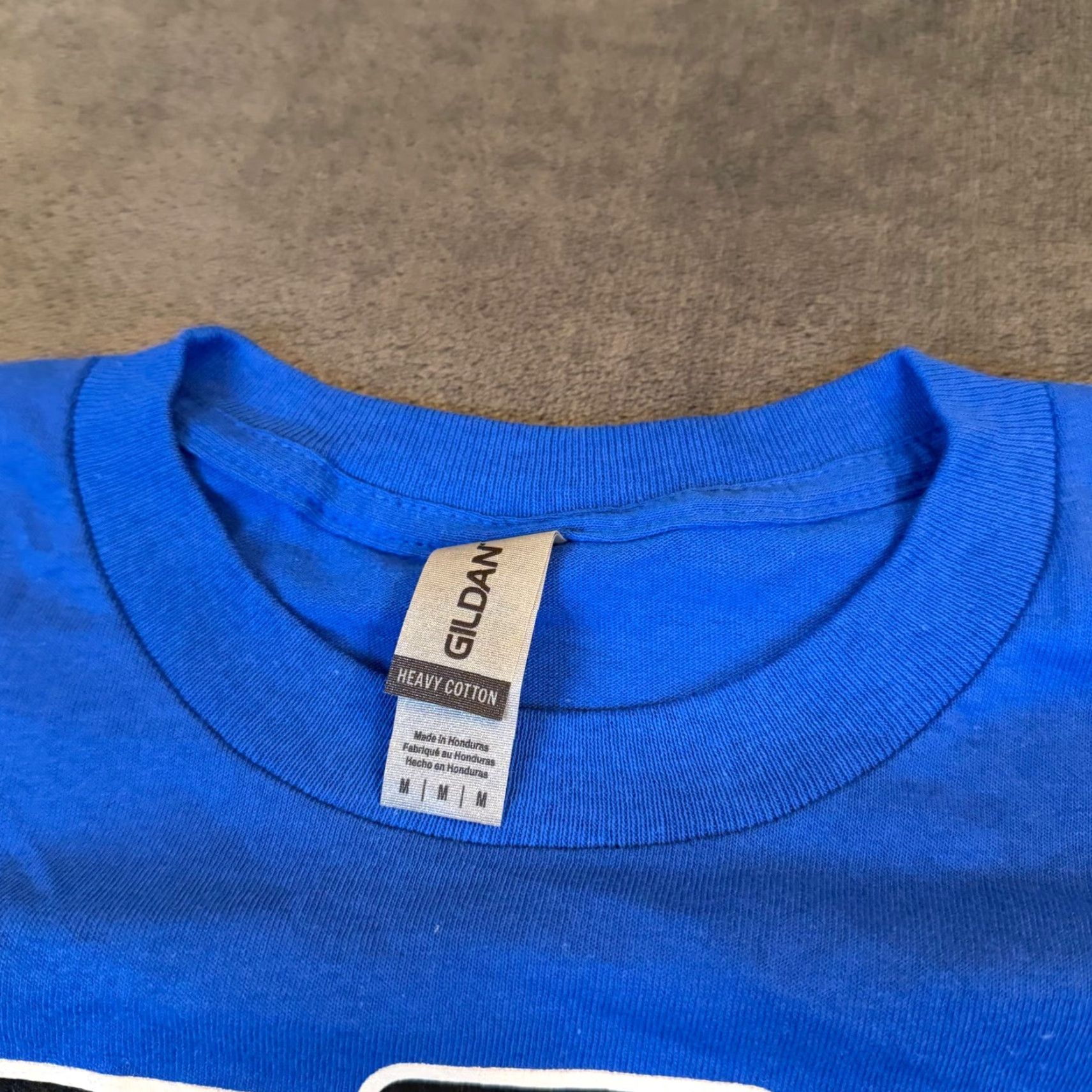 Gildan Gildan T-Shirt Mens Medium Blue Woodward Dream Cruise Ford Mustang Detroit 2023 Graphic Print Short Sleeve Crew Neck Shirt Size US M / EU 48-50 / 2 - 3 Thumbnail