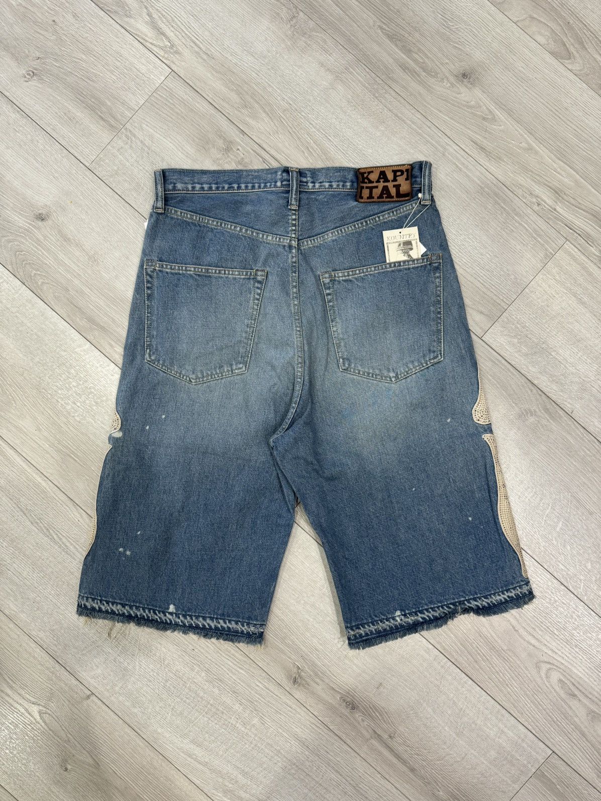 Kapital KAPITAL BONE DENIM SHORTS Size US 34 / EU 50 - 5 Thumbnail
