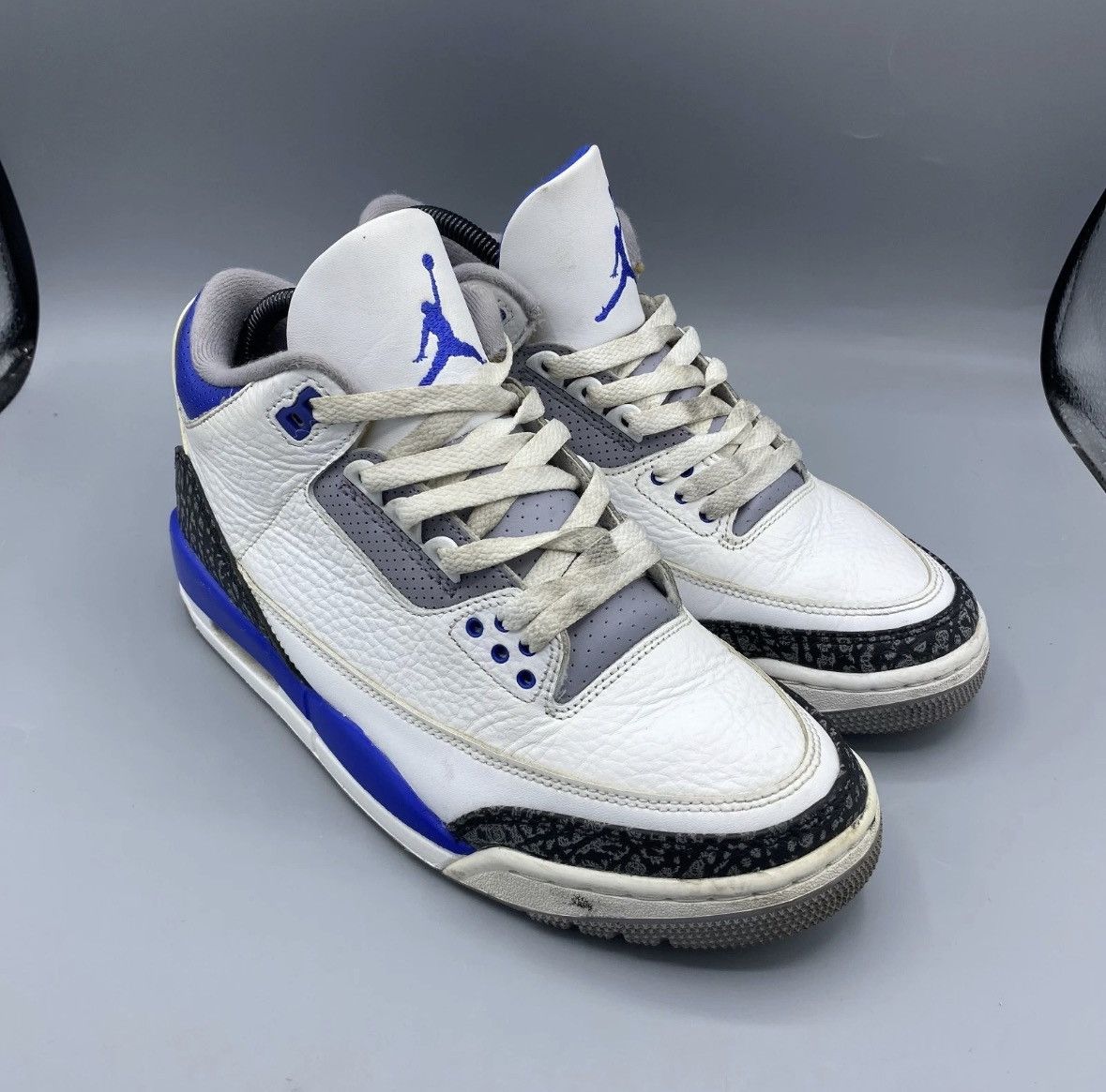 Nike Nike Air Jordan III RETRO 3 Racer Blue Cement OG 7.5 Size US 7.5 / EU 40-41 - 2 Thumbnail