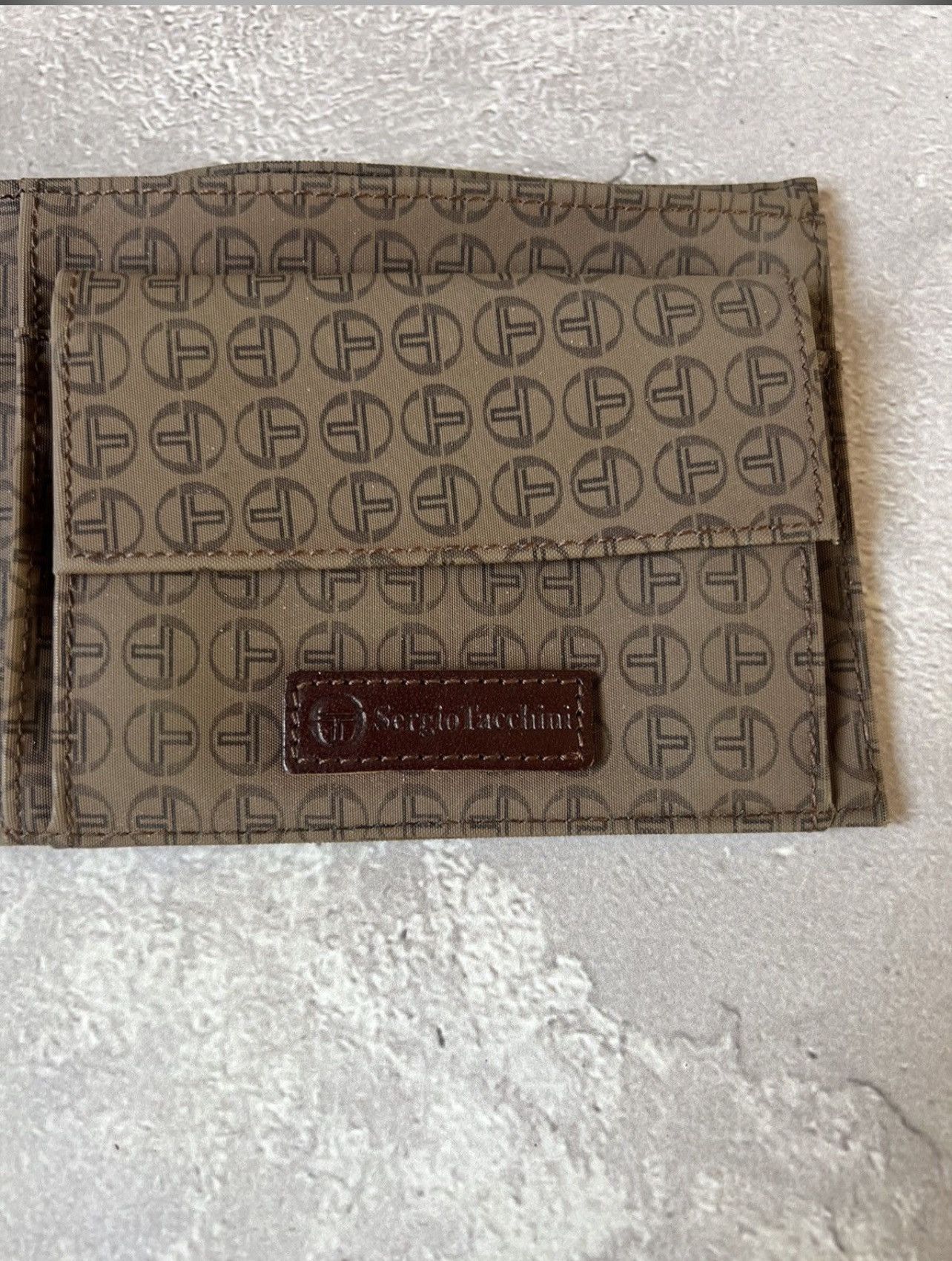 Sergio Tacchini Vintage Sergio Taccini Monogram Handmade Wallet Size ONE SIZE - 4 Thumbnail