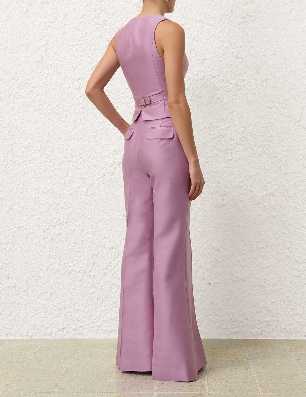 Zimmermann oc11z0825 Illustration Tailored Vest in Lilac Size XS / US 0-2 / IT 36-38 - 4 Thumbnail