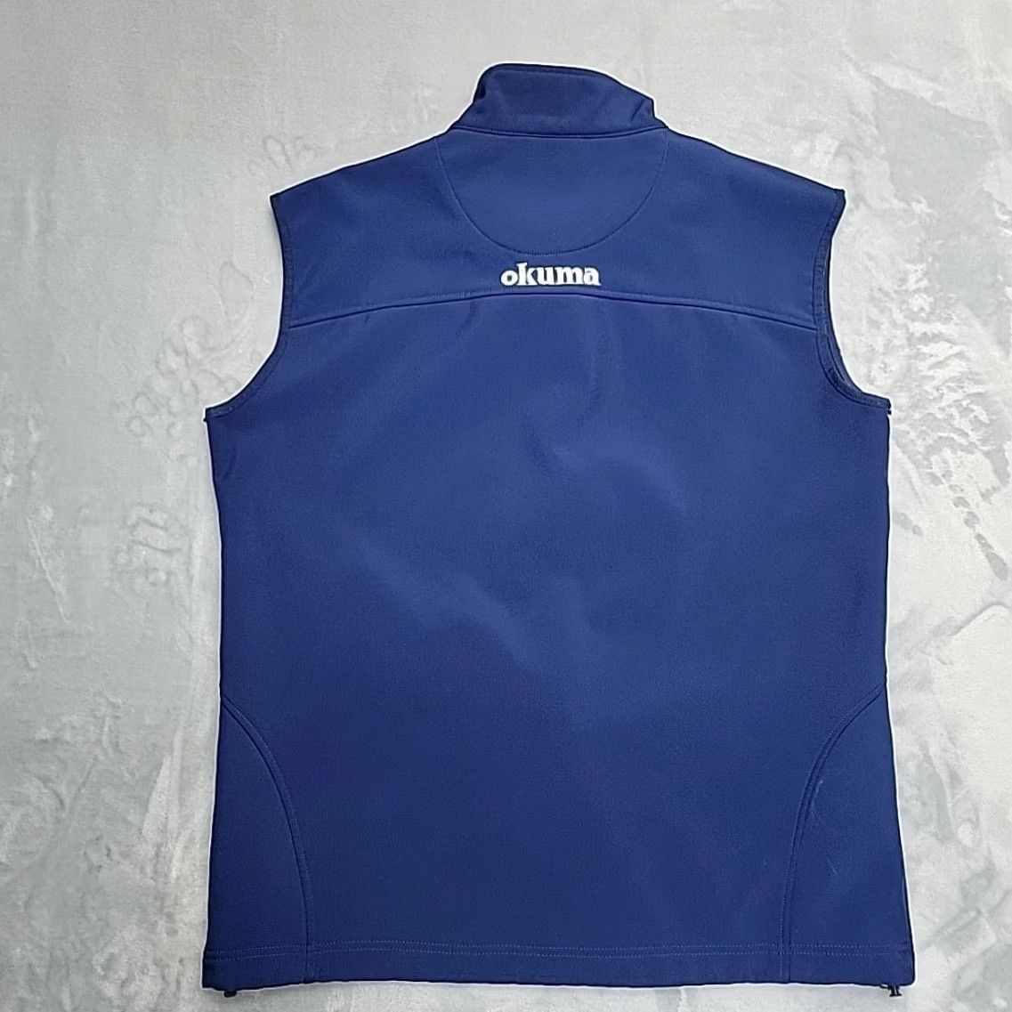 Vintage Okuma High Performance Vest Mens XL Blue Fleece lined Full Zip Softshell Fishing Size US XL / EU 56 / 4 - 7 Thumbnail