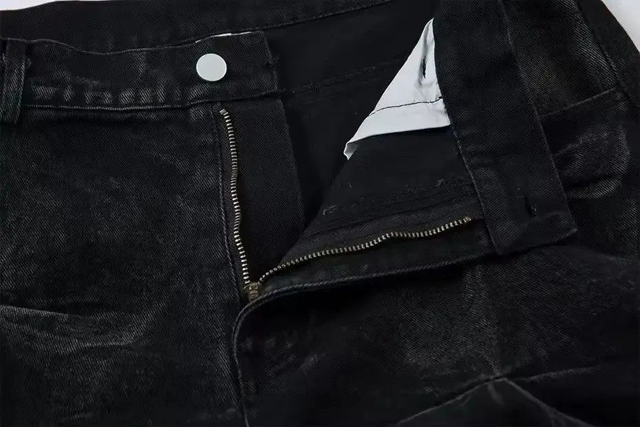 Japanese Brand Baggy Pleated Hip Hop Loose Street Style Jeans Trousers Size US 34 / EU 50 - 4 Thumbnail