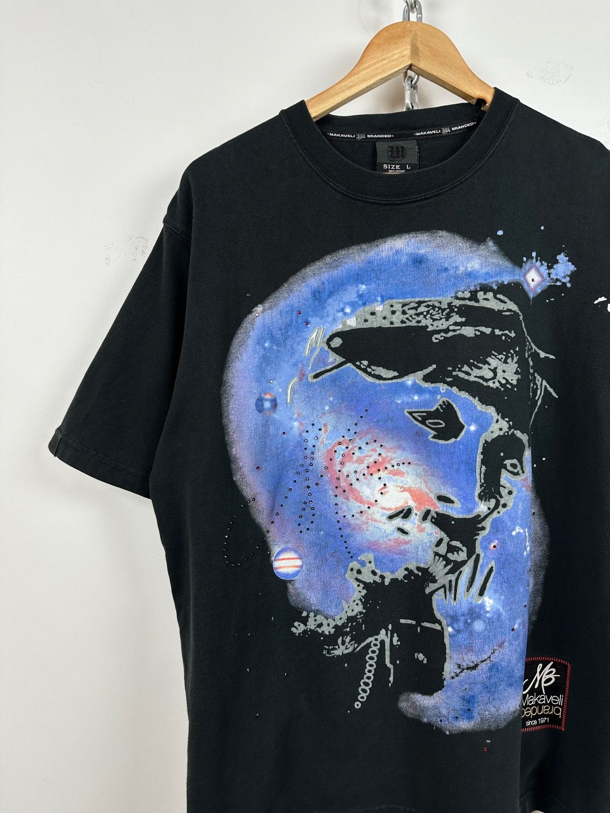 Makaveli Vintage Makaveli 2Pac Tupac Rhinestones T-Shirt Size US L / EU 52-54 / 3 - 3 Thumbnail