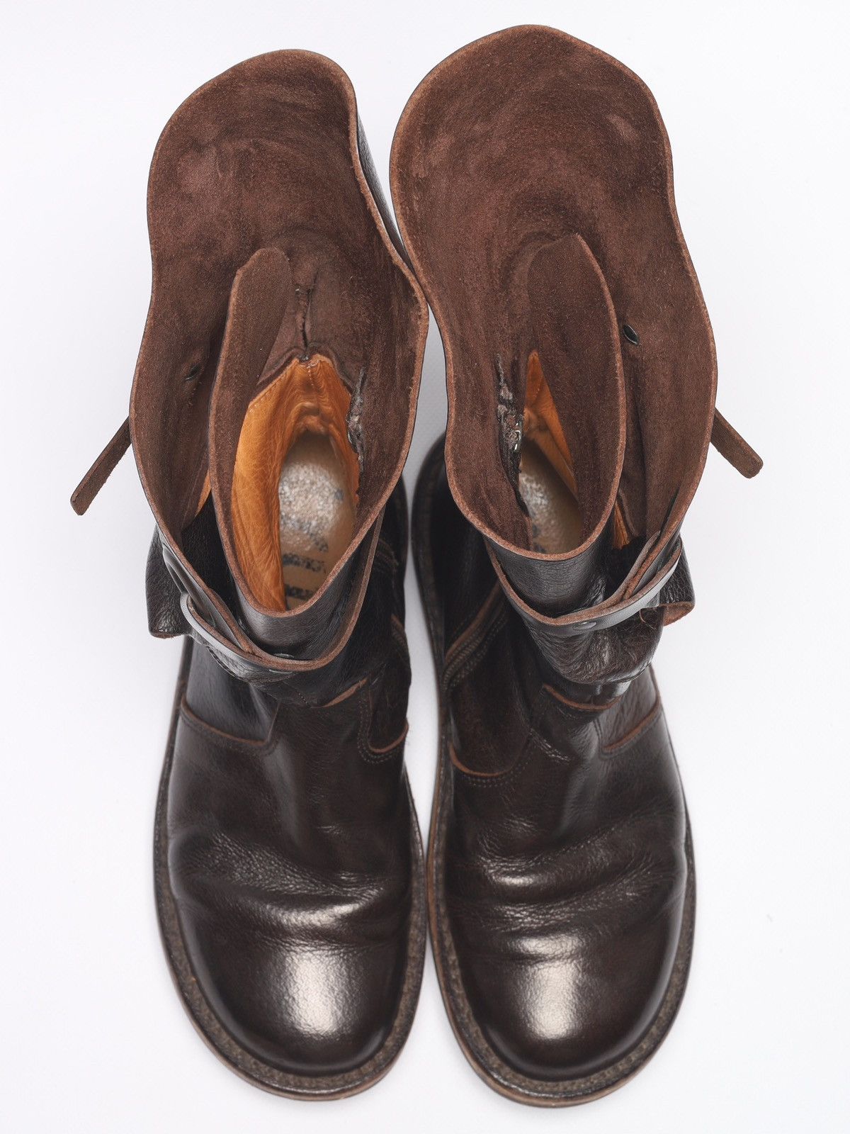 Trippen Trippen Brown Leather Avantgarde Hi Boots Shoes Belt Hard Size US 8 / IT 38 - 18 Thumbnail