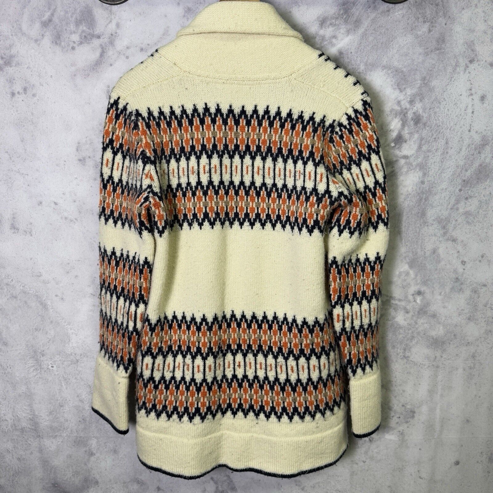 Lucky Brand Lucky Brand Knit Cardigan Sweater Womens Medium Striped Wool Size M / US 6-8 / IT 42-44 - 2 Thumbnail