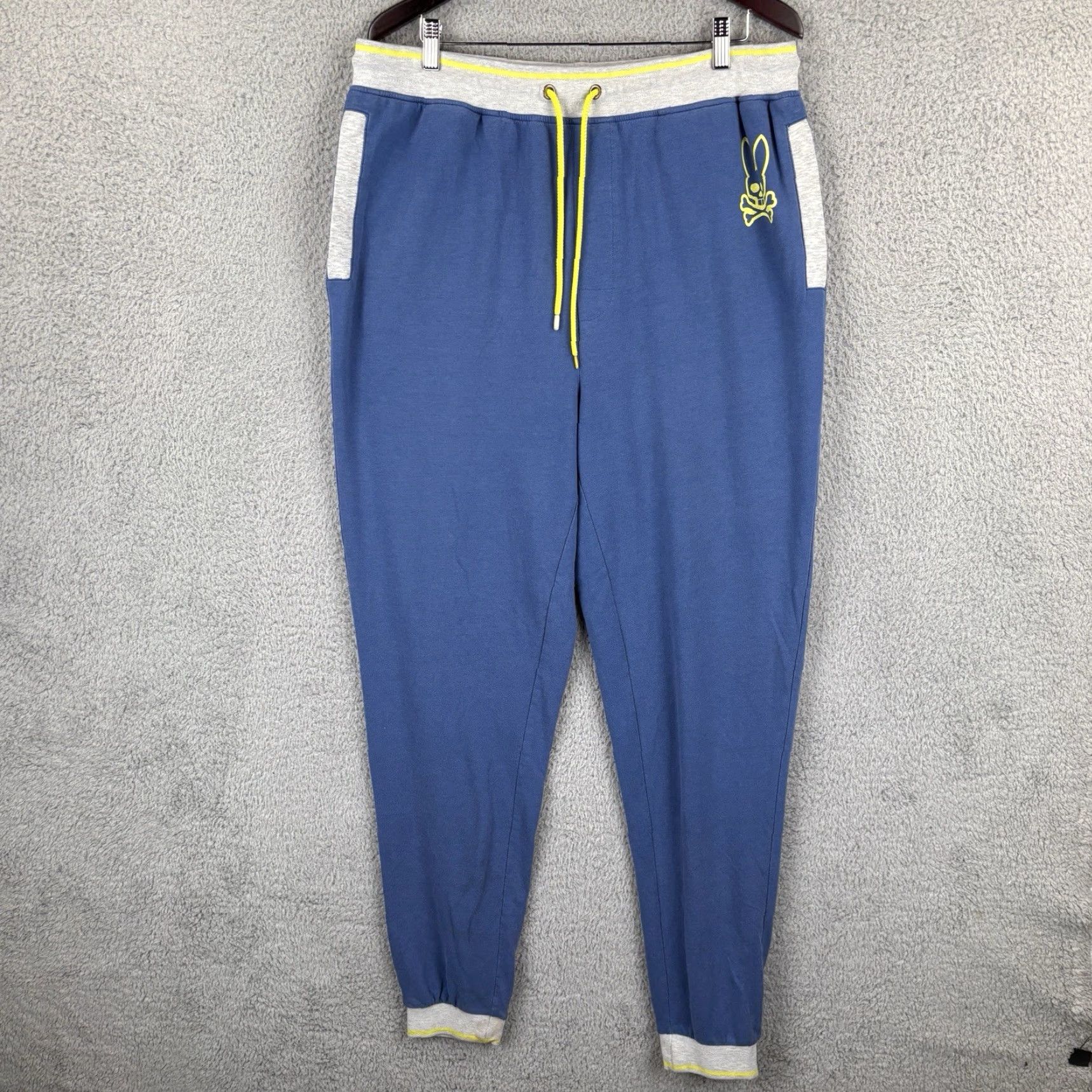 Psycho Bunny Psycho Bunny Sweatpants Mens XL Blue Gray Drawstring Logo Soft Tapered Jogger Size US 36 / EU 52 - 2 Thumbnail