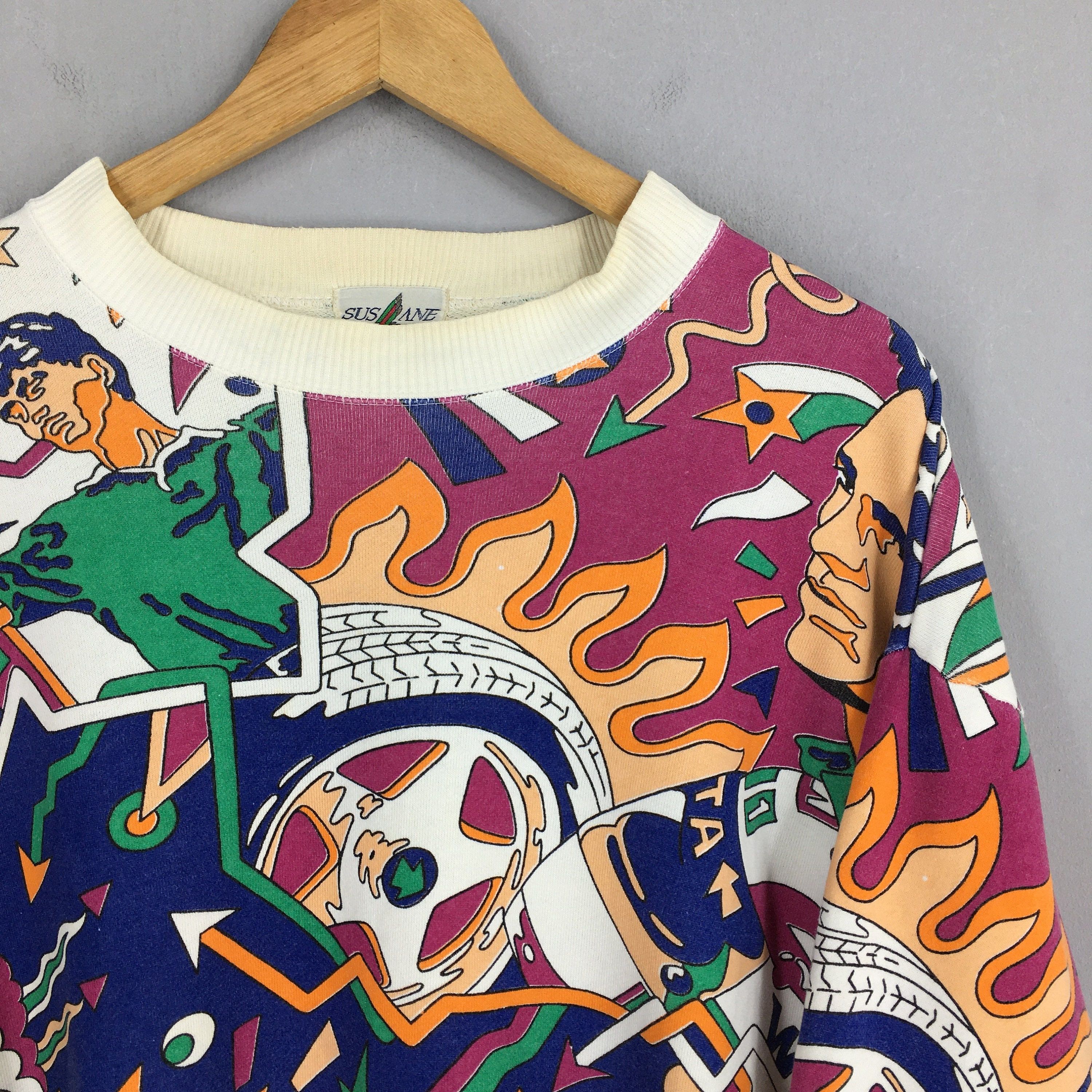 TALKING ABOUT THE ABSTRACTION Suslane Highclass Racing Abstract Multicolor Sweatshirt M Size US M / EU 48-50 / 2 - 2 Thumbnail