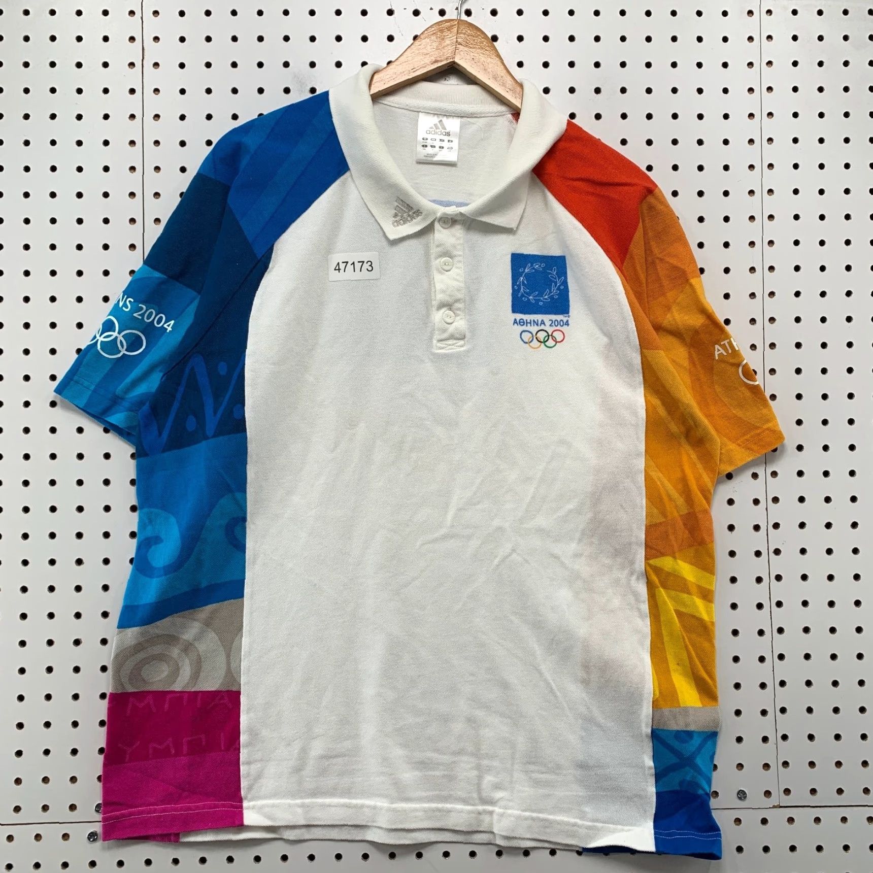 Adidas VINTAGE Adidas Athens 2004 Polo Shirt Mens Large White Olympics Volunteer Polo Shirt Mens Large White Olympics Volunteer Size US L / EU 52-54 / 3 - 2 Thumbnail
