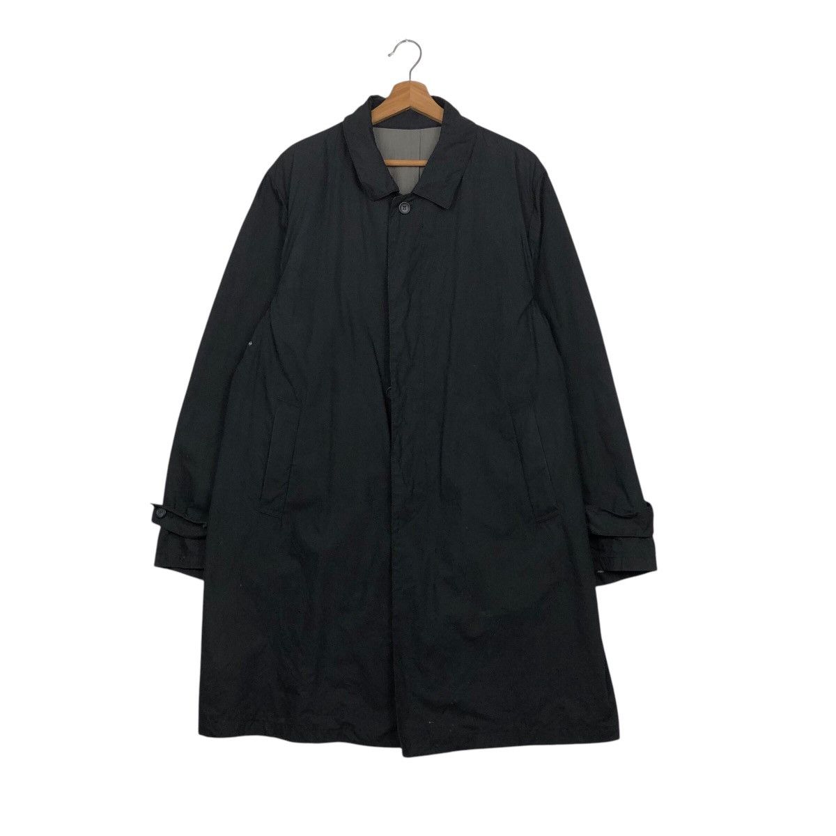 Japanese Brand 📌Iconic Black Junmen Long Jacket Duck Canvas Chore Worker Size US L / EU 52-54 / 3 - 2 Thumbnail
