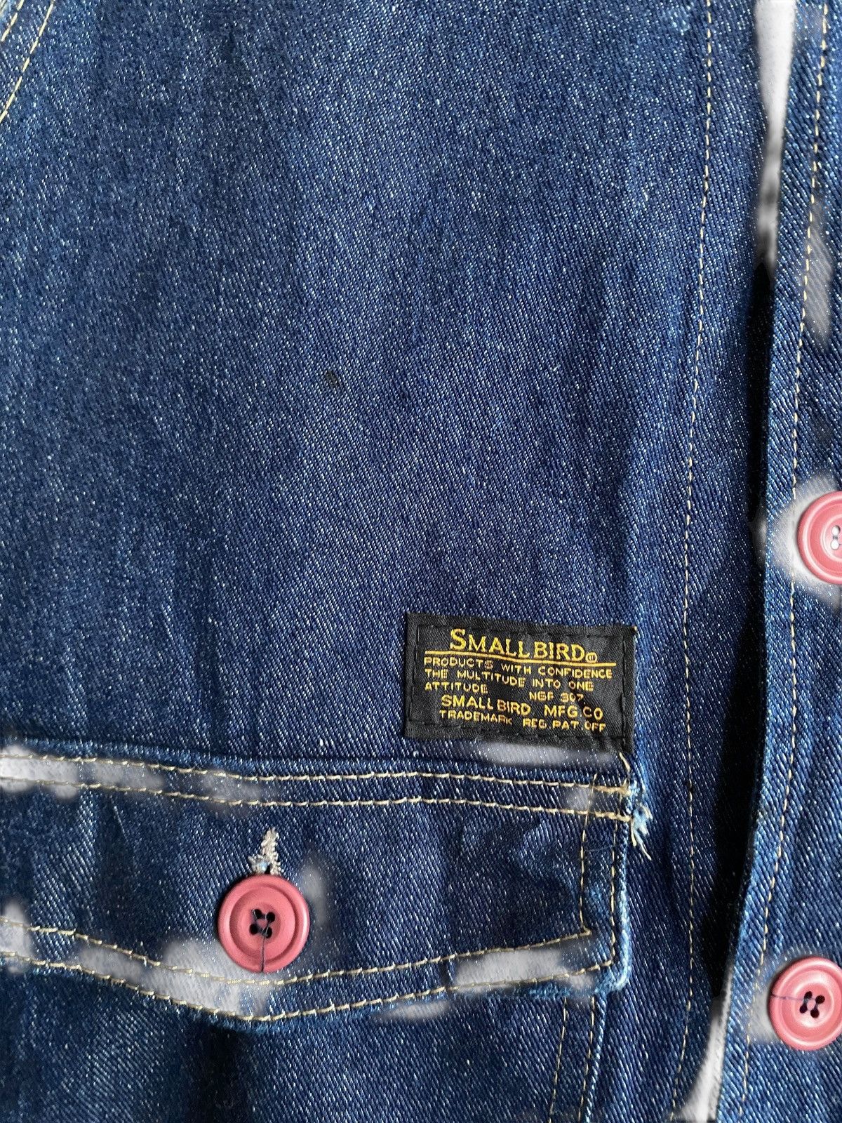 Japanese Brand Vintage Japanese Brand Small Birds Denim Vests 2000s Size US L / EU 52-54 / 3 - 5 Thumbnail