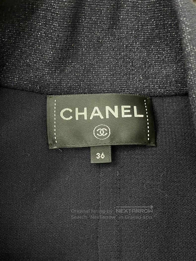 Chanel Chanel Black Double-Breasted Blazer Dress. Size US 36 / EU 52 - 4 Thumbnail